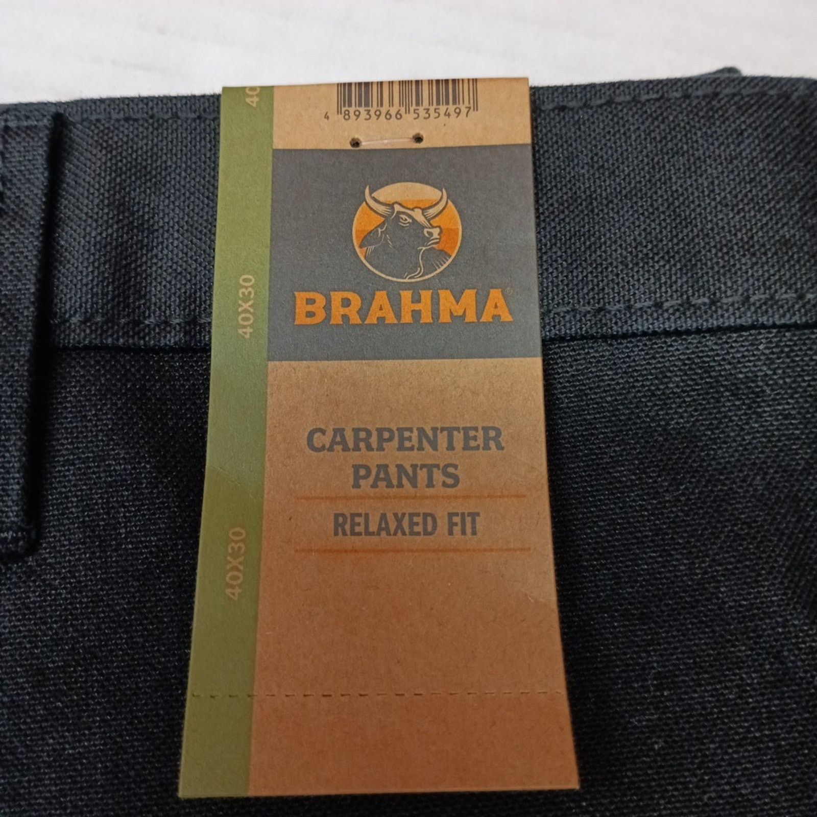 Other Brahma Work Carpenter Pants Men's Size 40x30 Black Relaxed Size US 40 / EU 56 - 2 Thumbnail