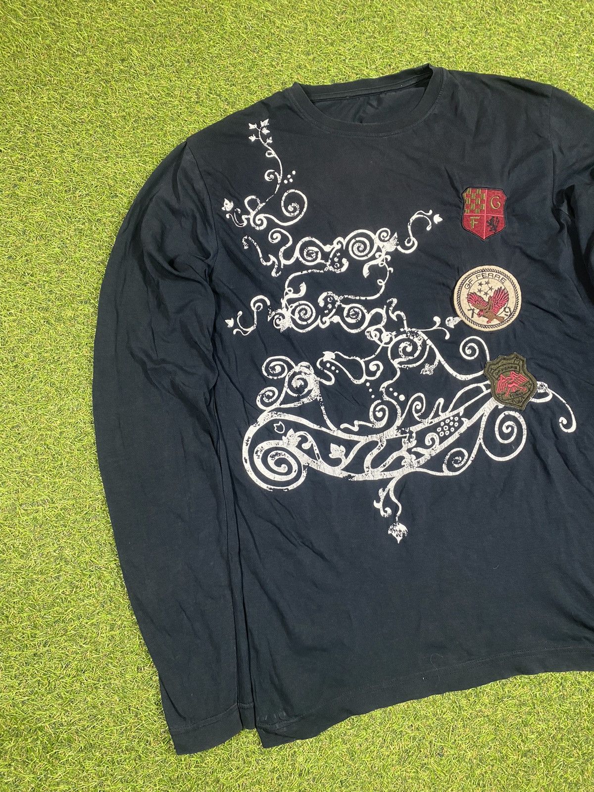 GF Ferre Vintage Y2K GF Ferre long sleeve tee streetwear big logo Size US L / EU 52-54 / 3 - 2 Thumbnail