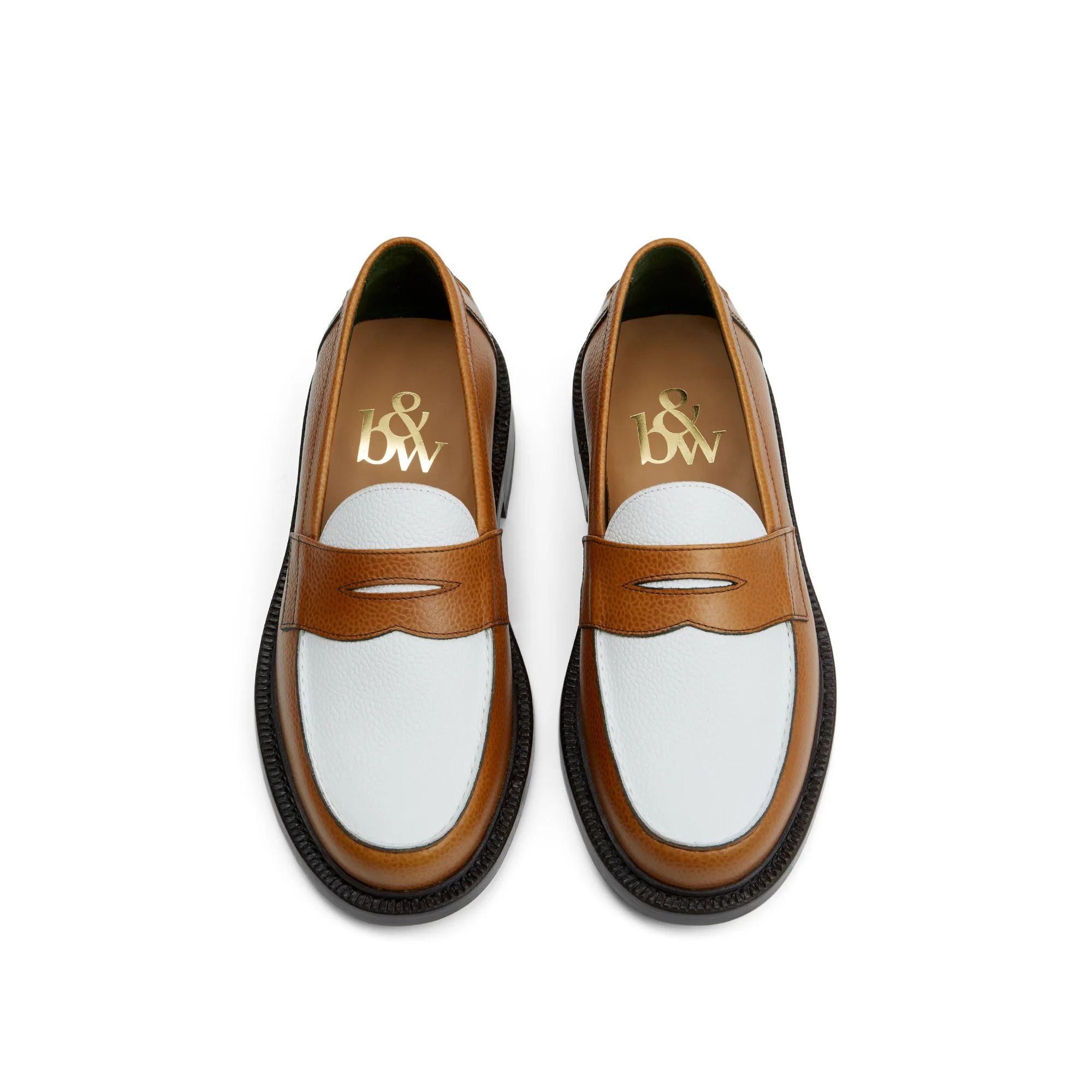 Blackstock & Weber Blackstock & Weber Ellis Penny Loafer - Acorn / White Size US 9 / EU 42 - 1 Thumbnail