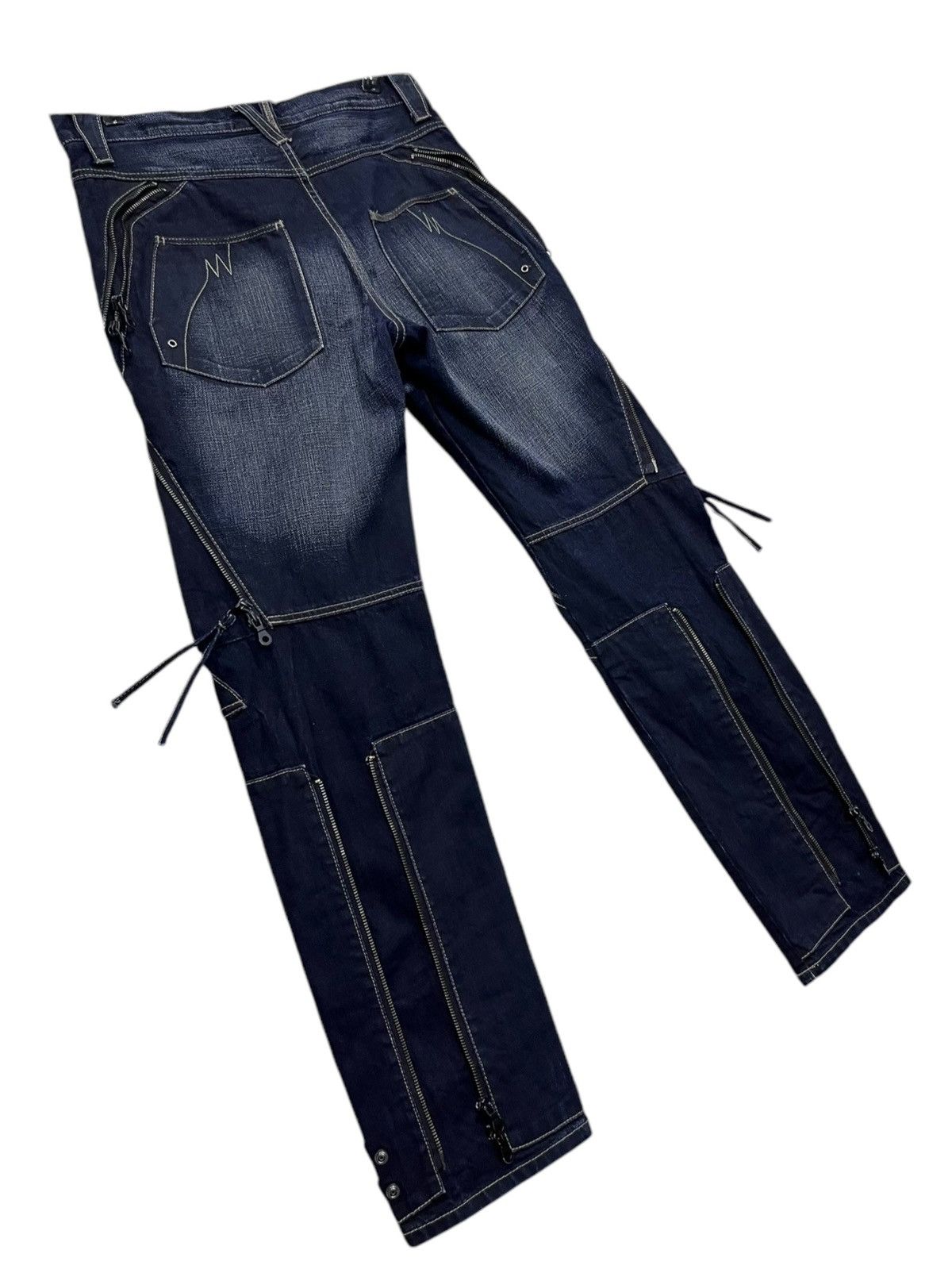 PPFM 🔥FYE🔥PPFM Punk Bondage Multi-zipper Double Flap Bush Pants Size US 31 - 13 Thumbnail