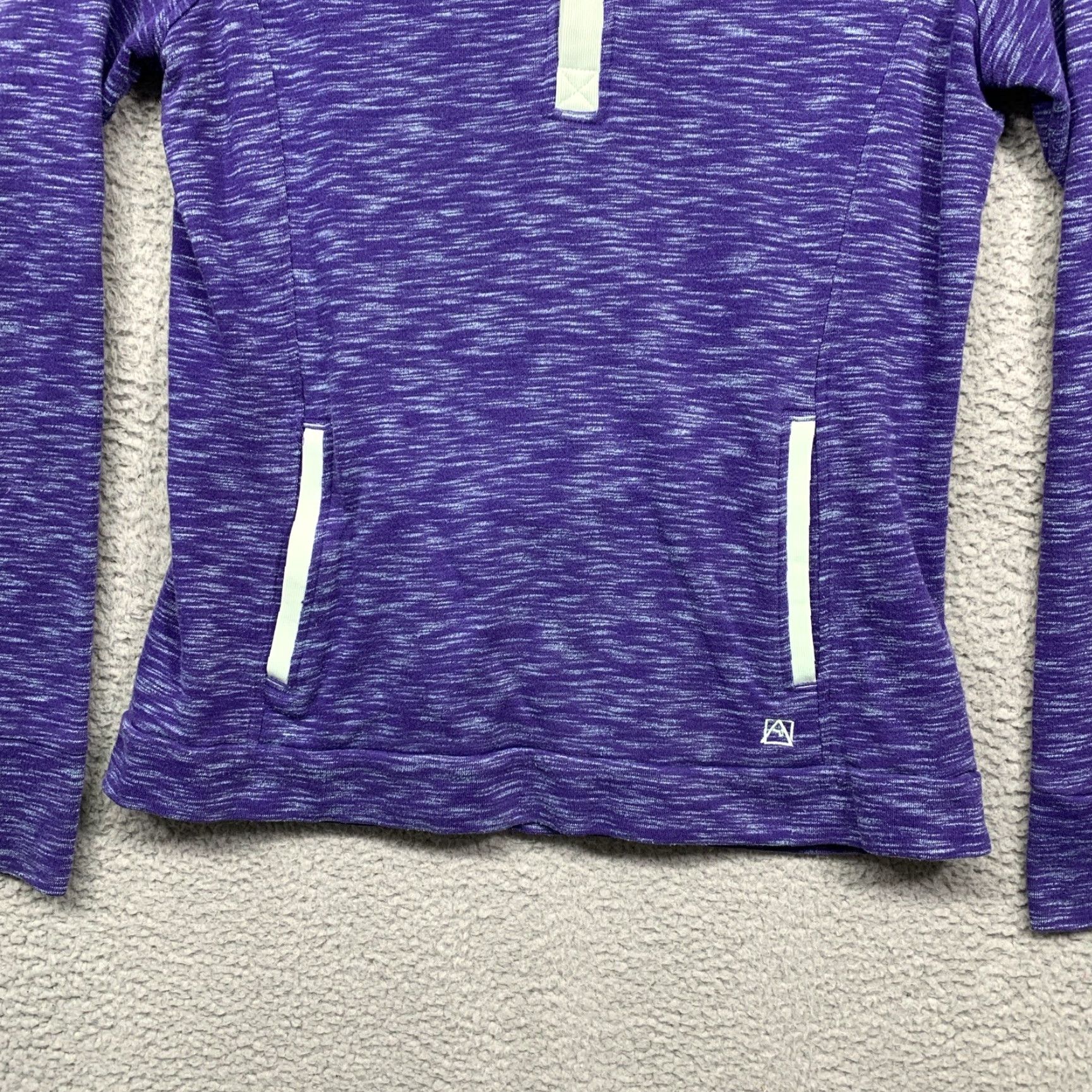 Avalanche Avalanche Pullover Top Women’s M Purple Kangaroo Pocket LOGO Athletic Shirt Marriott? Size M / US 6-8 / IT 42-44 - 3 Thumbnail