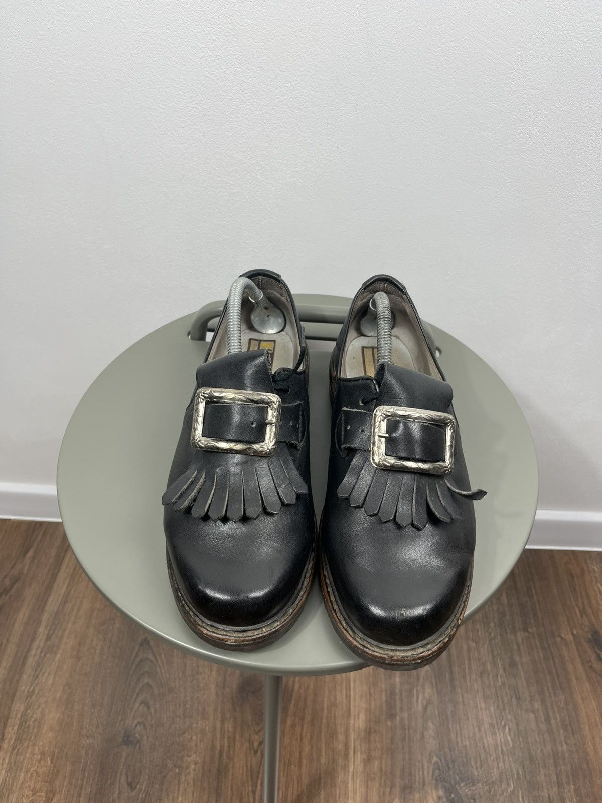 Other Vintage Lackner Austria Leather Buckle Fringe Shoes US 8.5 Size US 8.5 / EU 41-42 - 3 Thumbnail