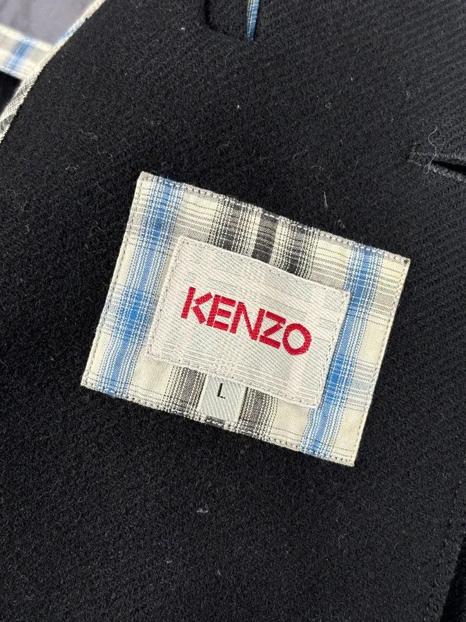 Kenzo Kenzo Black Classy Wool Buttoned Coat Size US S / EU 44-46 / 1 - 8 Thumbnail