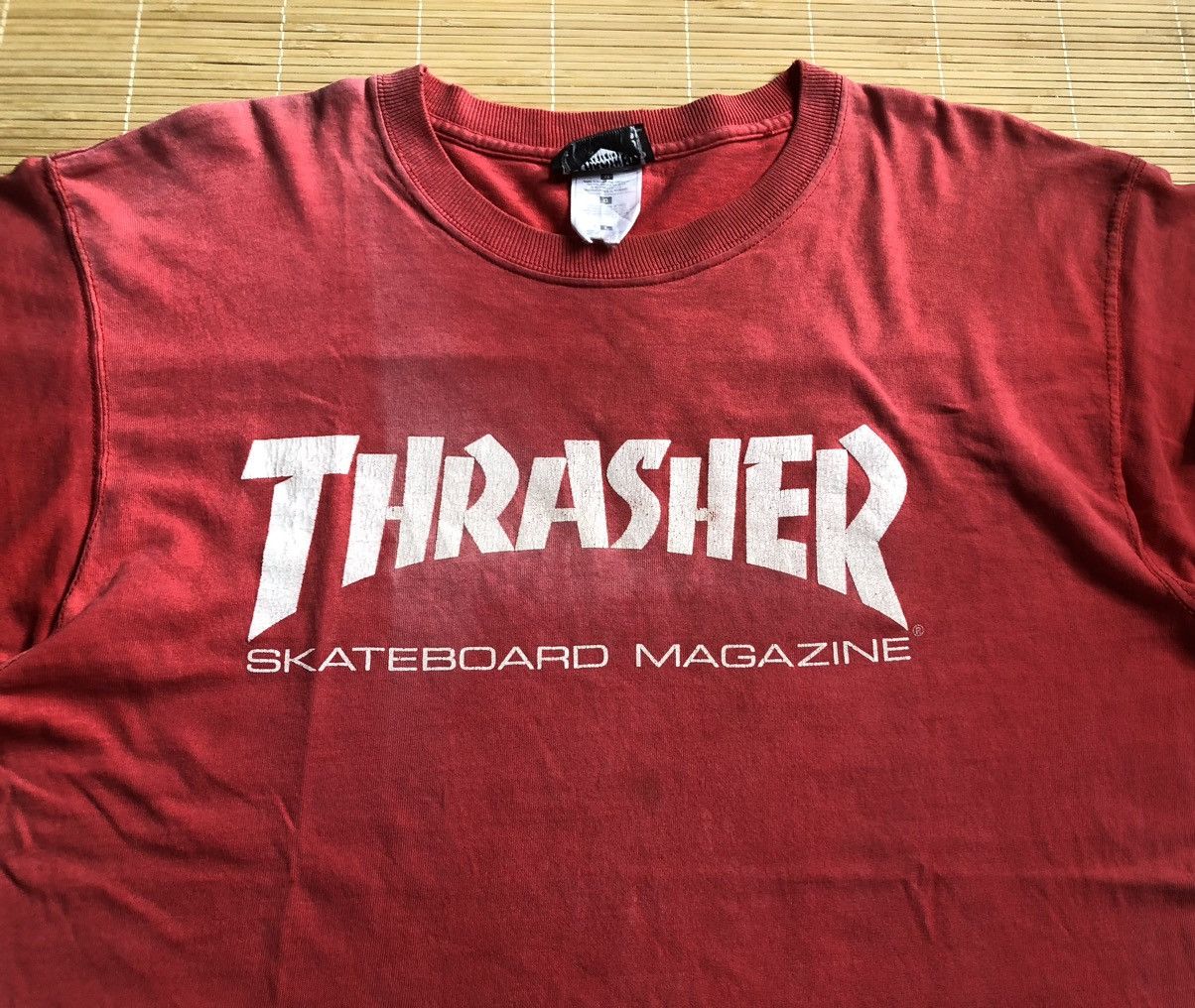Hook-Ups × Shorty's Skateboards × Thrasher Vintage late 90s Thrasher skateboarding tee distressed Size US L / EU 52-54 / 3 - 3 Thumbnail
