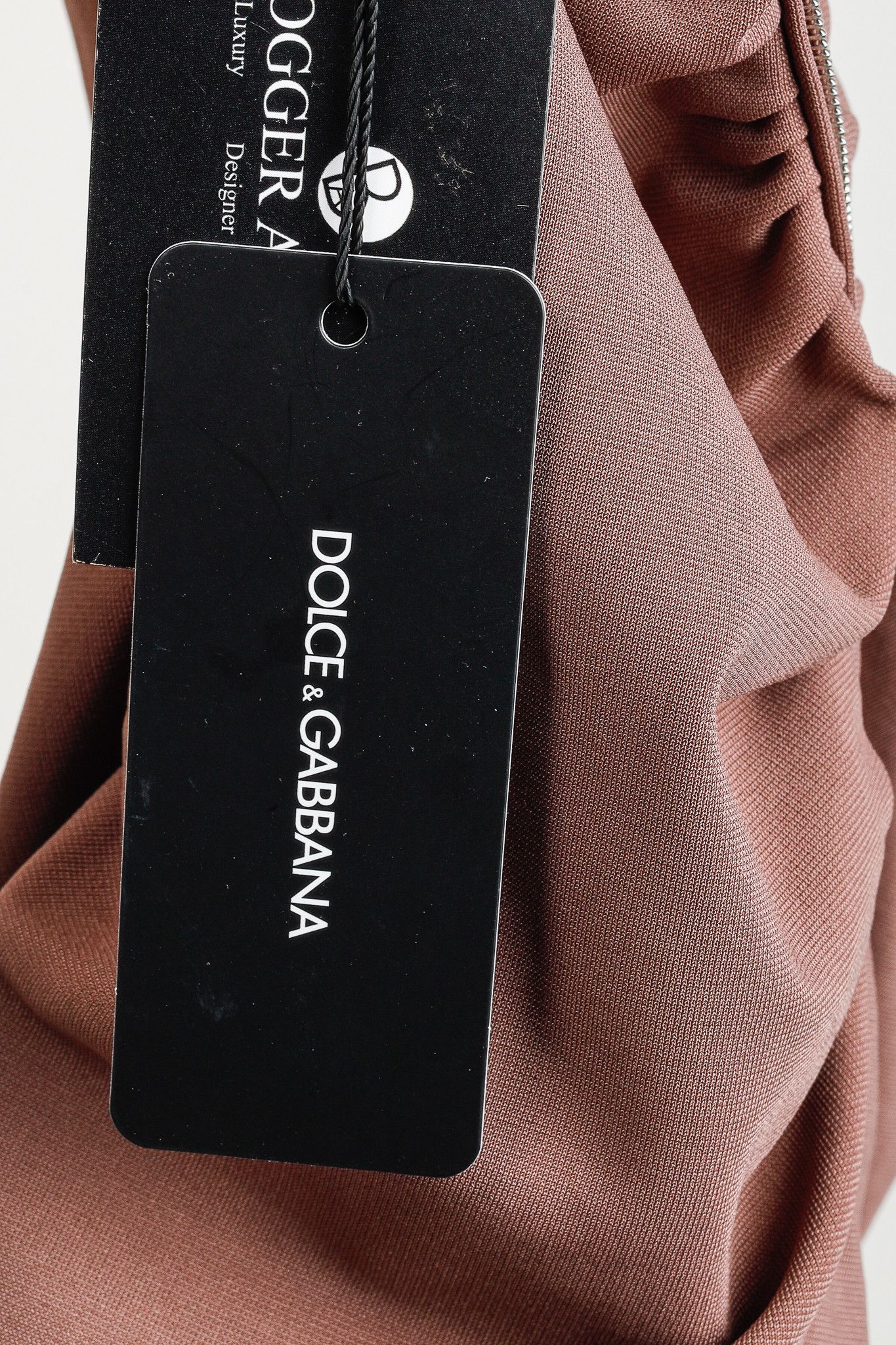 Dolce & Gabbana Dolce & Gabbana Brown Ruched Sleeveless Midi Dress Size M / US 6-8 / IT 42-44 - 7 Thumbnail