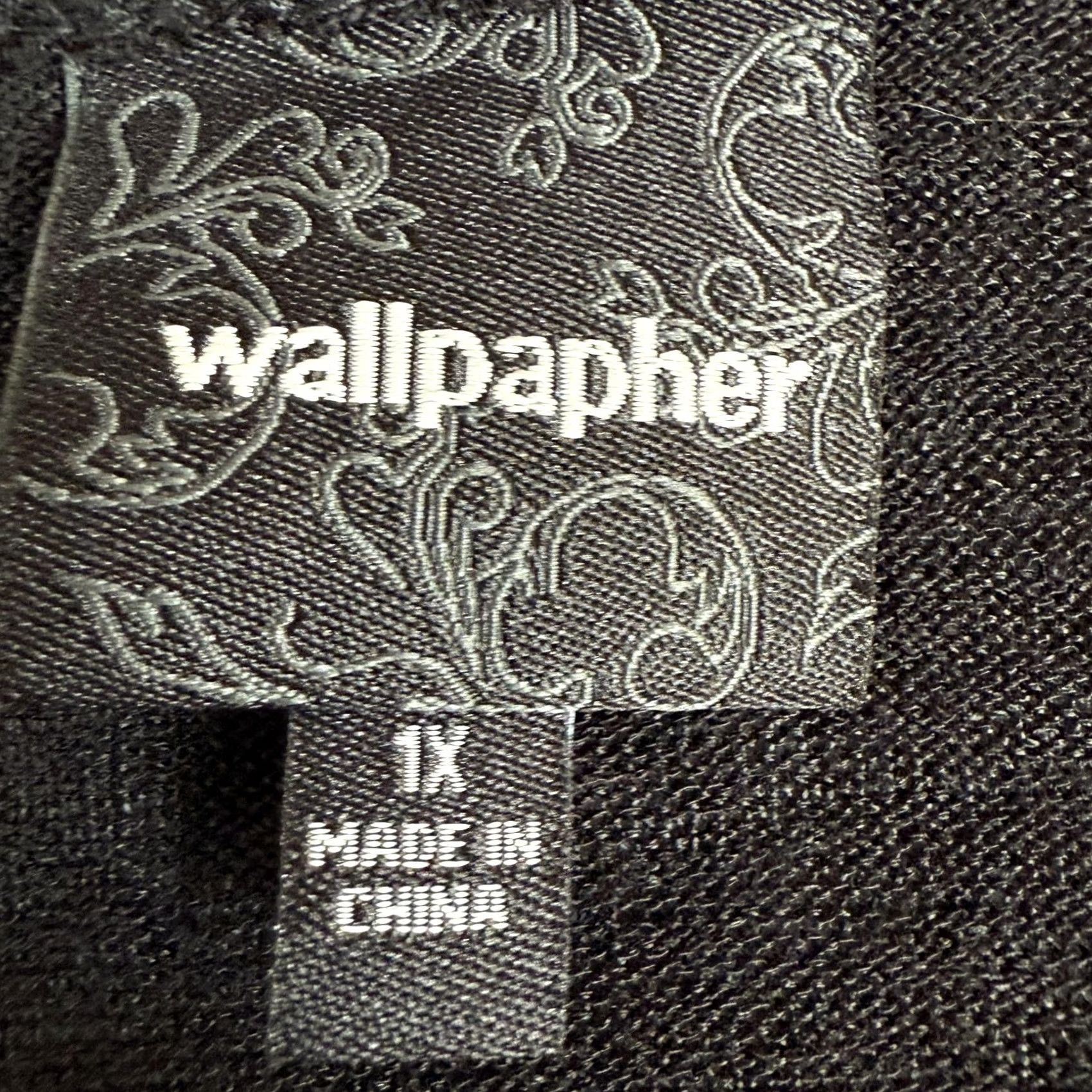 Vintage Wallpaper Tunic Shirt Womens 1X Black V Neck 3/4 Sleeve High Low Lightweight Top Size XL / US 12-14 / IT 48-50 - 6 Thumbnail
