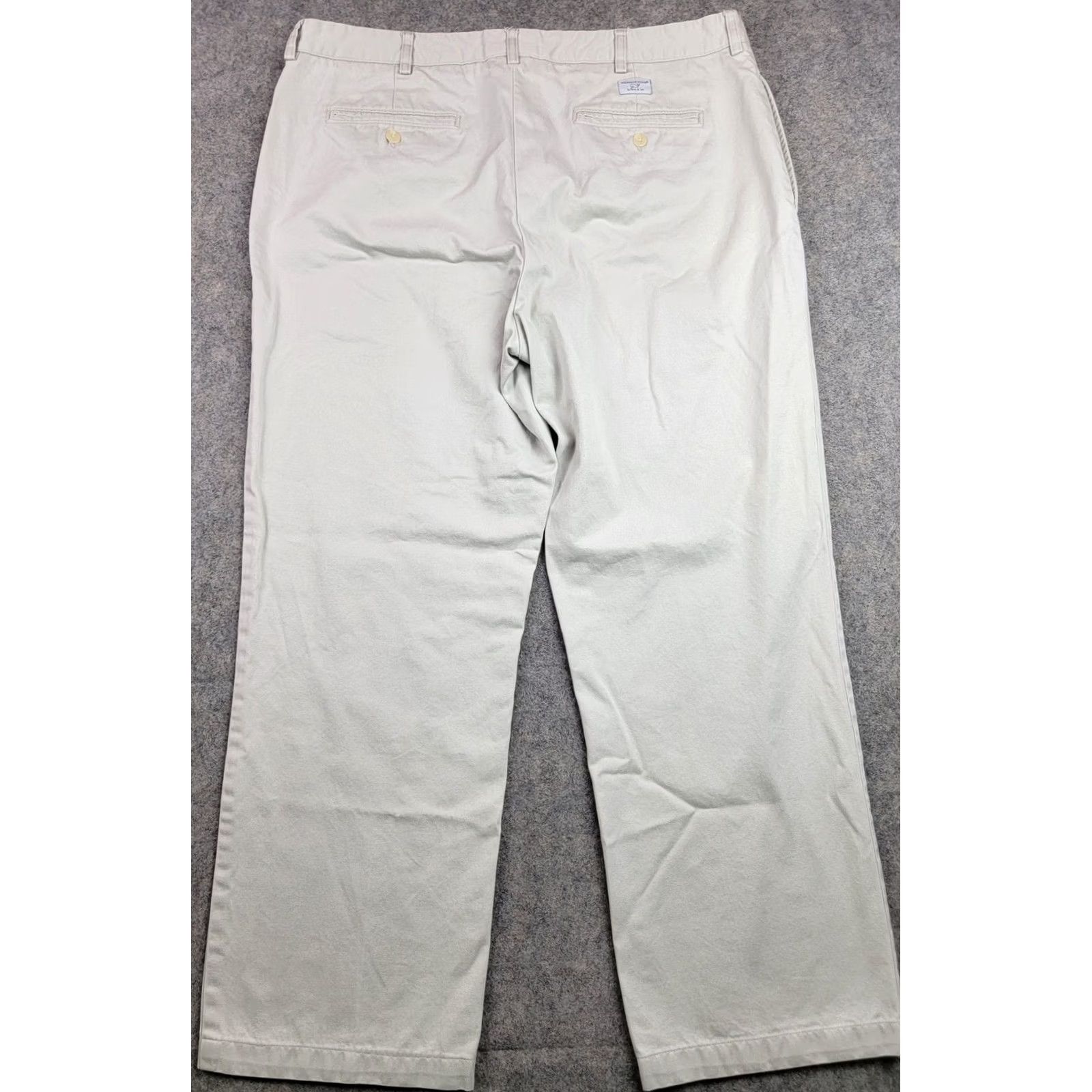 Vineyard Vines Vineyard Vines Pants Mens 38x32 Khaki Chino Flat Front Casual Beige Cotton Regular Straight Front Pocket Mens Size US 38 / EU 54 - 7 Thumbnail