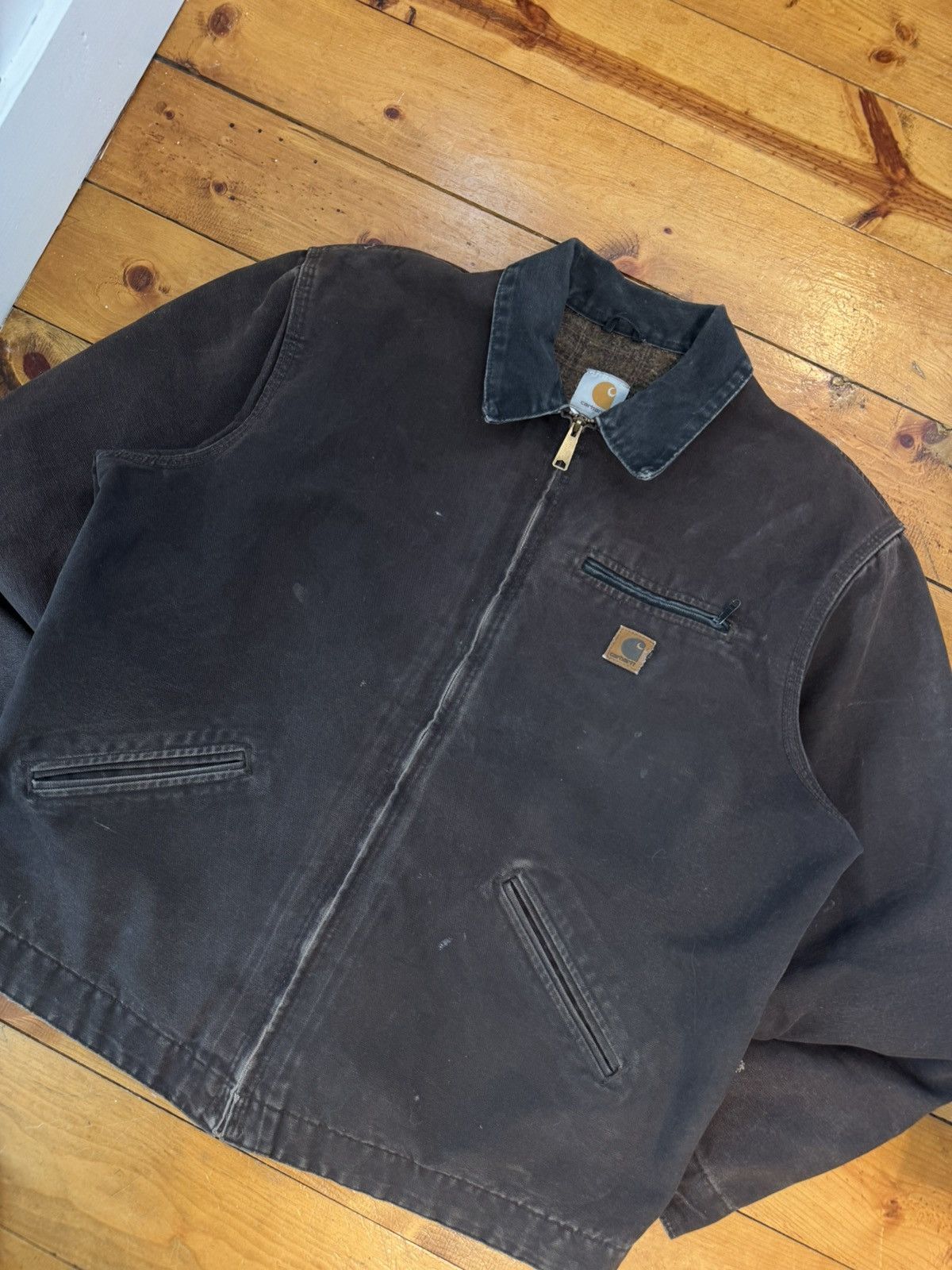 Carhartt Vtg Y2k ‘07 J97 DKB Brown Carhartt Detroit Jacket. Size XLT Size US XL / EU 56 / 4 - 1 Thumbnail