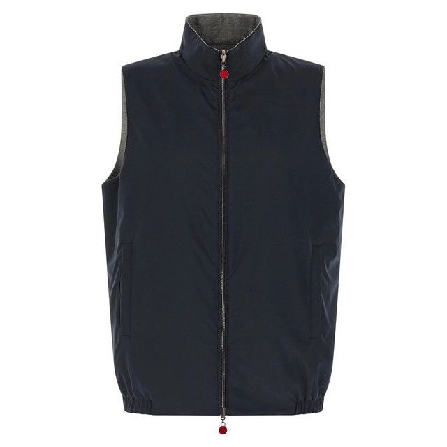 Kiton KITON Reversible Blue Vest New & Authentic (Men's size:L;) Size US L / EU 52-54 / 3 - 1 Thumbnail