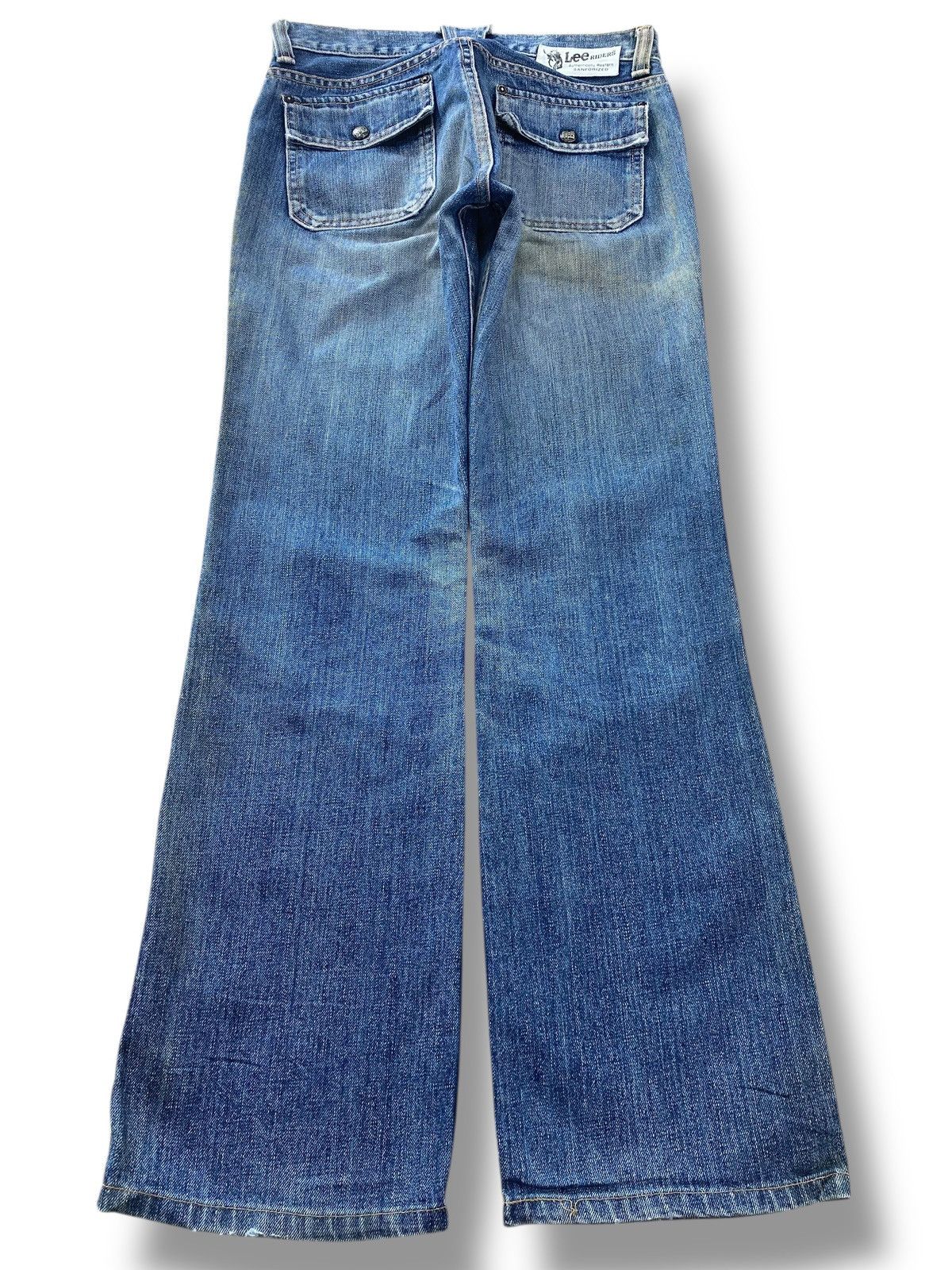 Lee Lee Riders Faded Wash Style Boot Cut Jeans Size US 27 - 3 Thumbnail