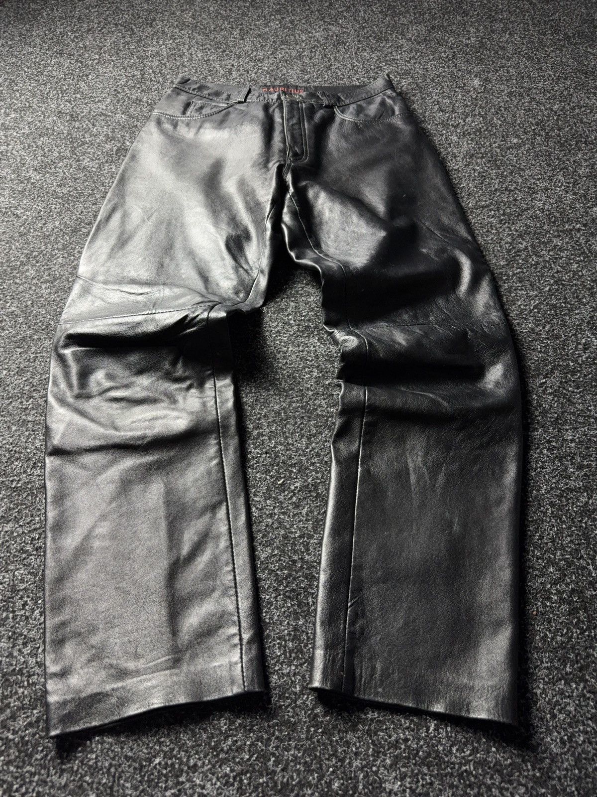 Leather Y2K Vintage Leather Pants Opium Style Alt Biker USA Rare Size US 28 / EU 44 - 1 Thumbnail