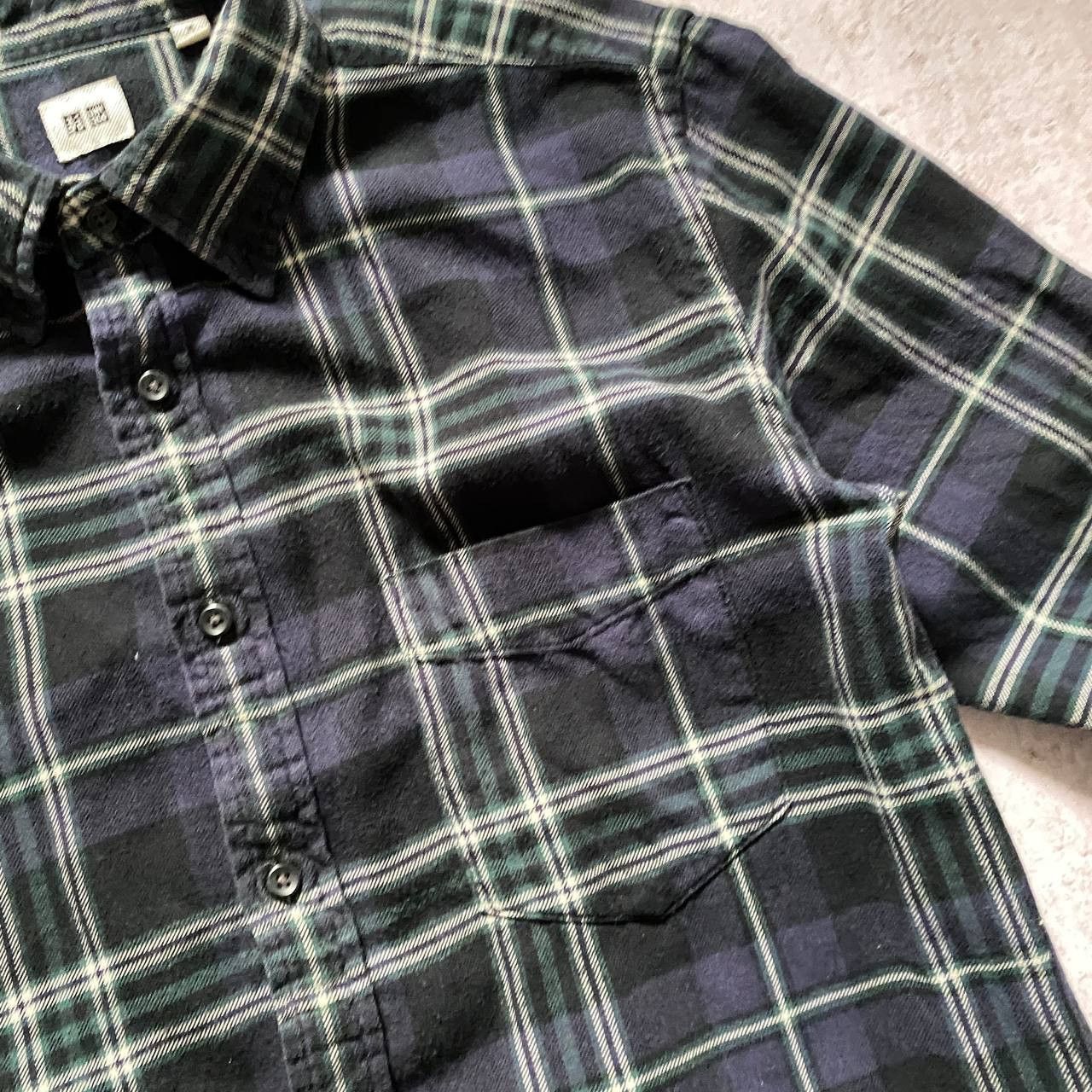 Japanese Brand × Uniqlo × Vintage VINTAGE Y2K UNIQLO DISSTRESSED AMAZING FLANNEL SHIRT 141 Size US M / EU 48-50 / 2 - 5 Thumbnail