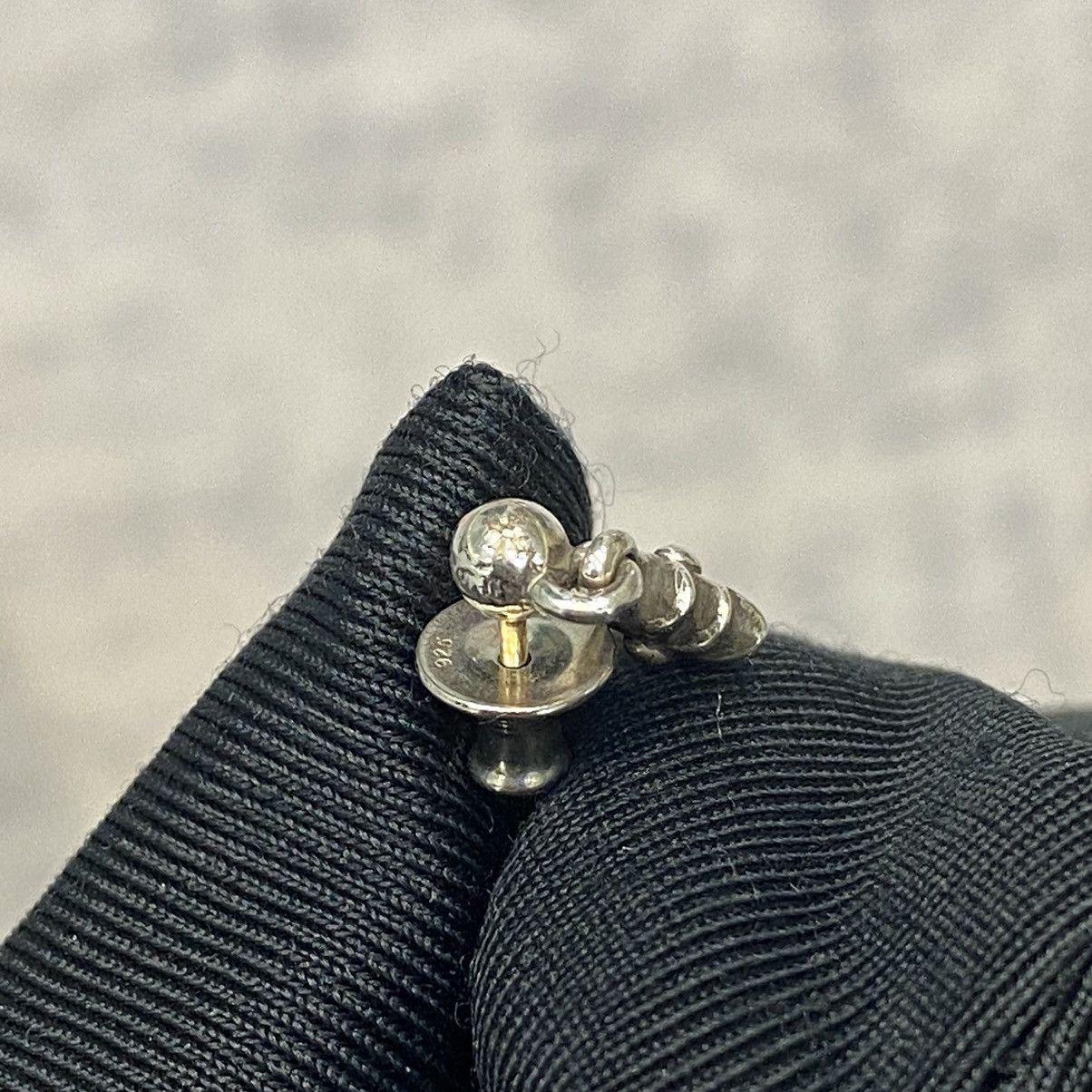 Chrome Hearts Chrome Hearts Tiny E silver diamond earring Size ONE SIZE - 10 Thumbnail