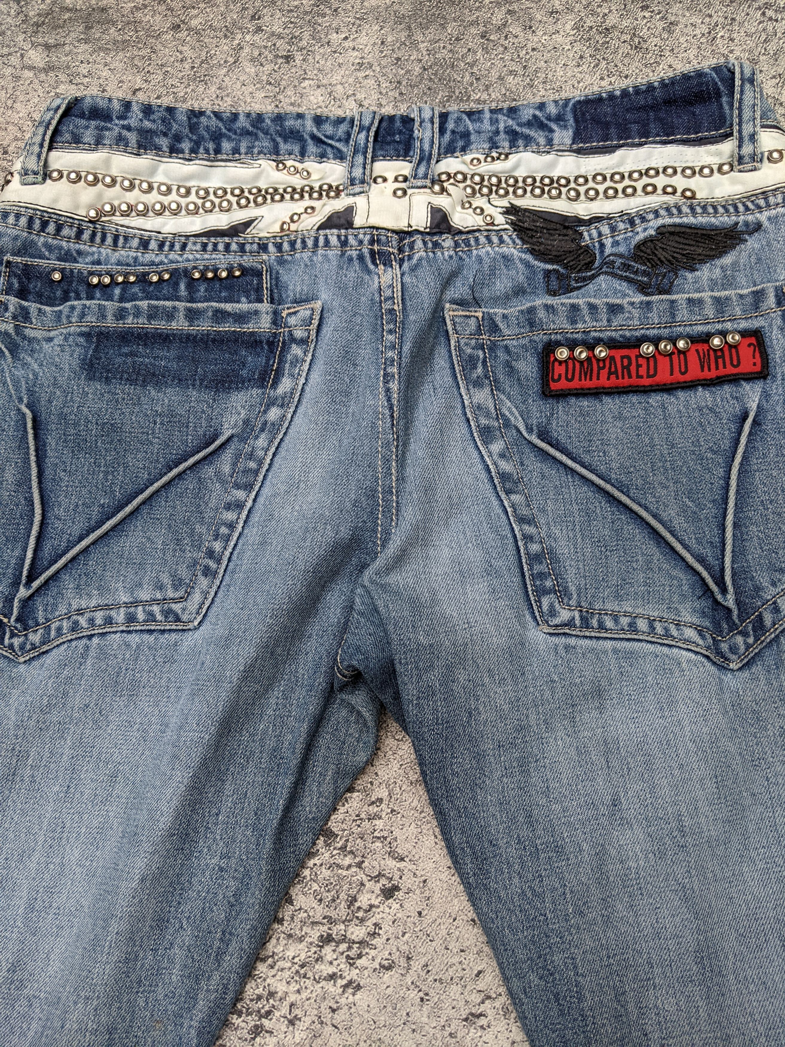 Robins Jeans Robins Jeans Studded Washed Size US 32 / EU 48 - 4 Thumbnail
