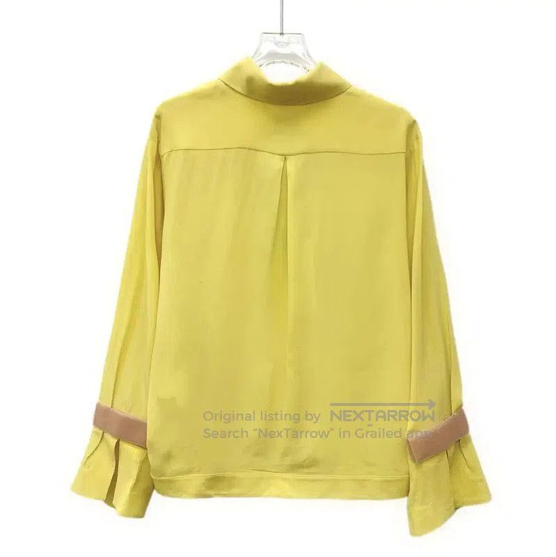Chanel Chanel Yellow Silk Women's Shirt . Size XS / US 0-2 / IT 36-38 - 2 Thumbnail