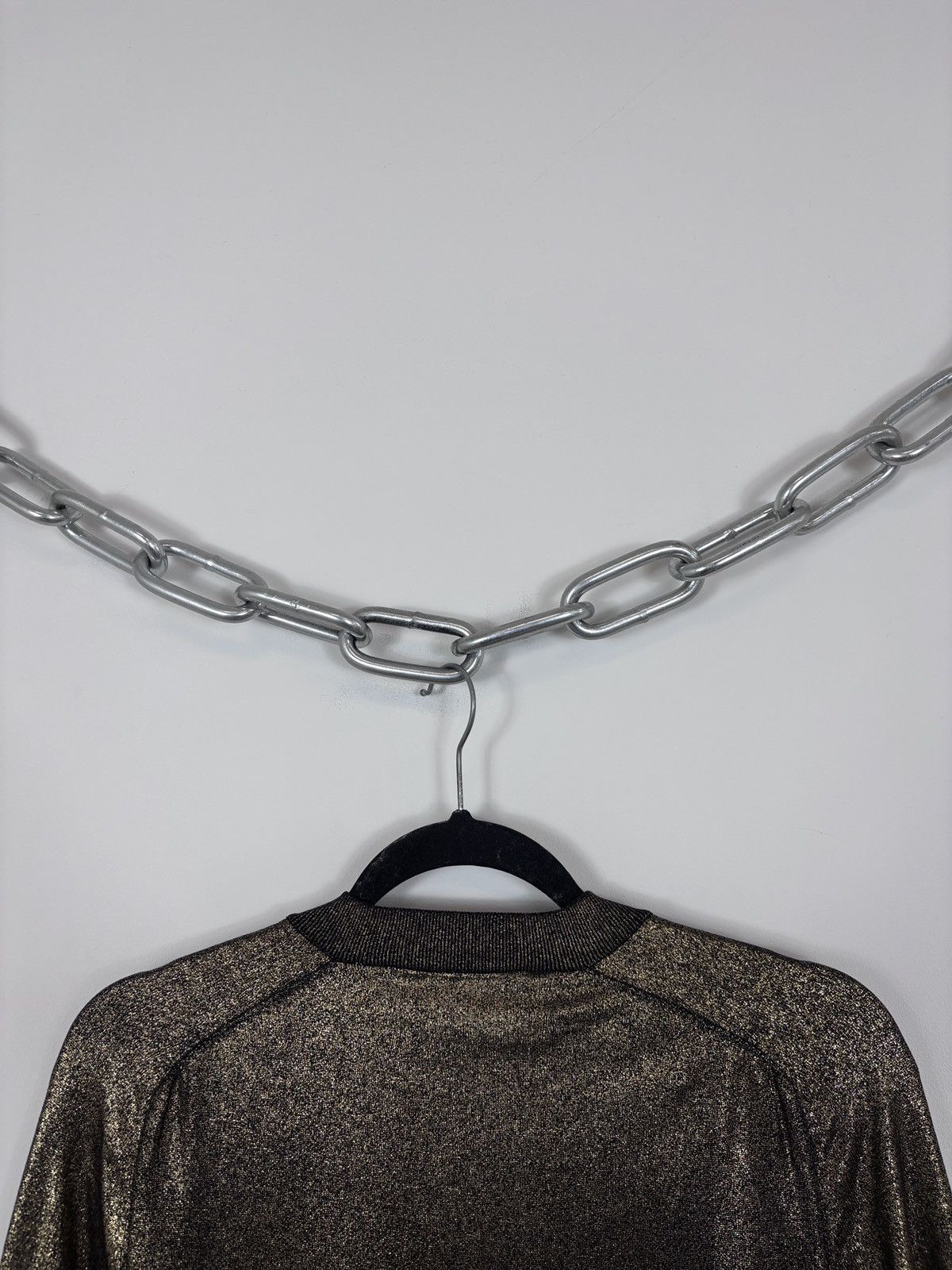 Balmain × H&M Balmain x H&M Women’s Gold Metallic Shimmer Sweater Size L / US 10 / IT 46 - 14 Thumbnail