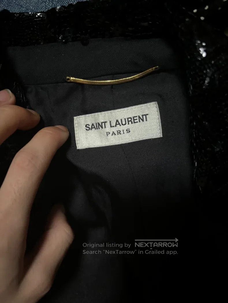 Saint Laurent Paris Saint Laurent Paris Double Breasted Black Scale Suit Size XS / US 0-2 / IT 36-38 - 3 Thumbnail