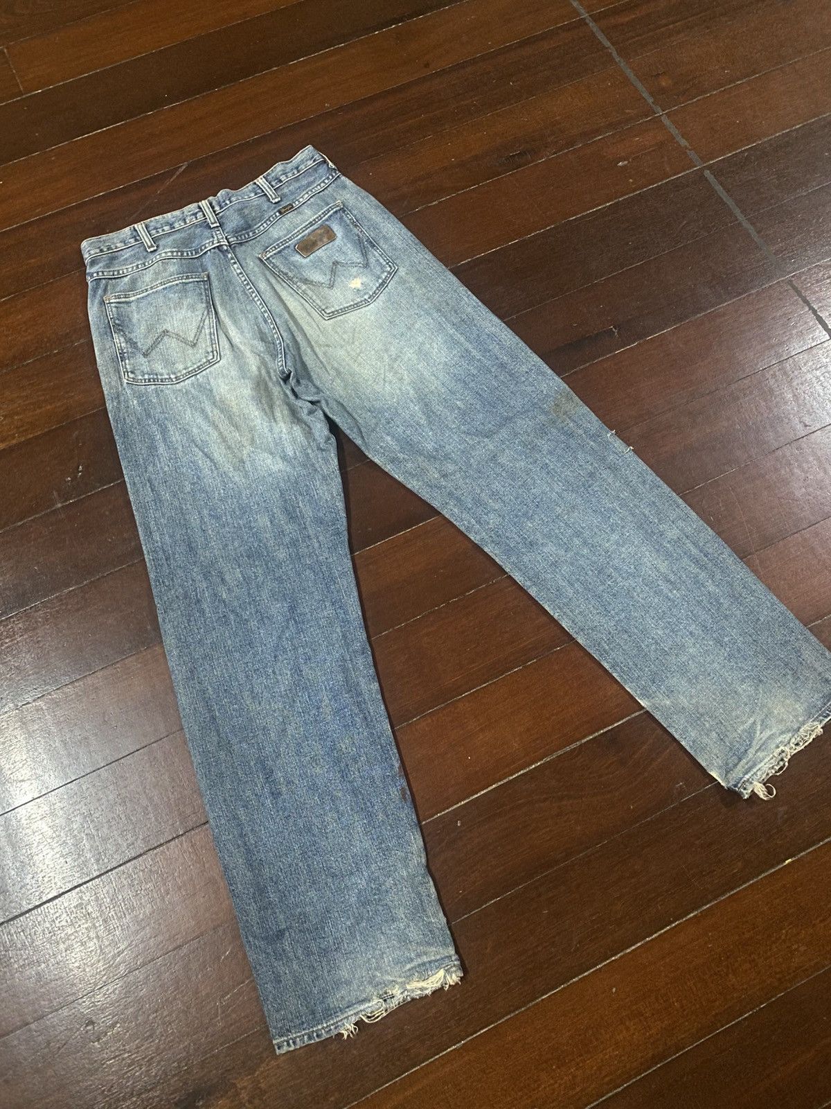 Hysteric Glamour 2000s wrangler distressed japan wash denim pants y2k style Size US 33 - 10 Thumbnail