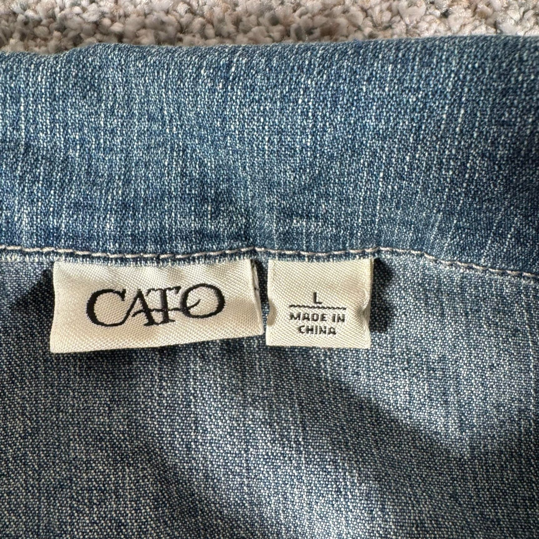 Vintage VINTAGE Cato Vest Denim Biker Grunge Streetwear Womens Large Sleeveless Cotton Blend Studded Pockets 90s Y2K Size L / US 10 / IT 46 - 4 Thumbnail