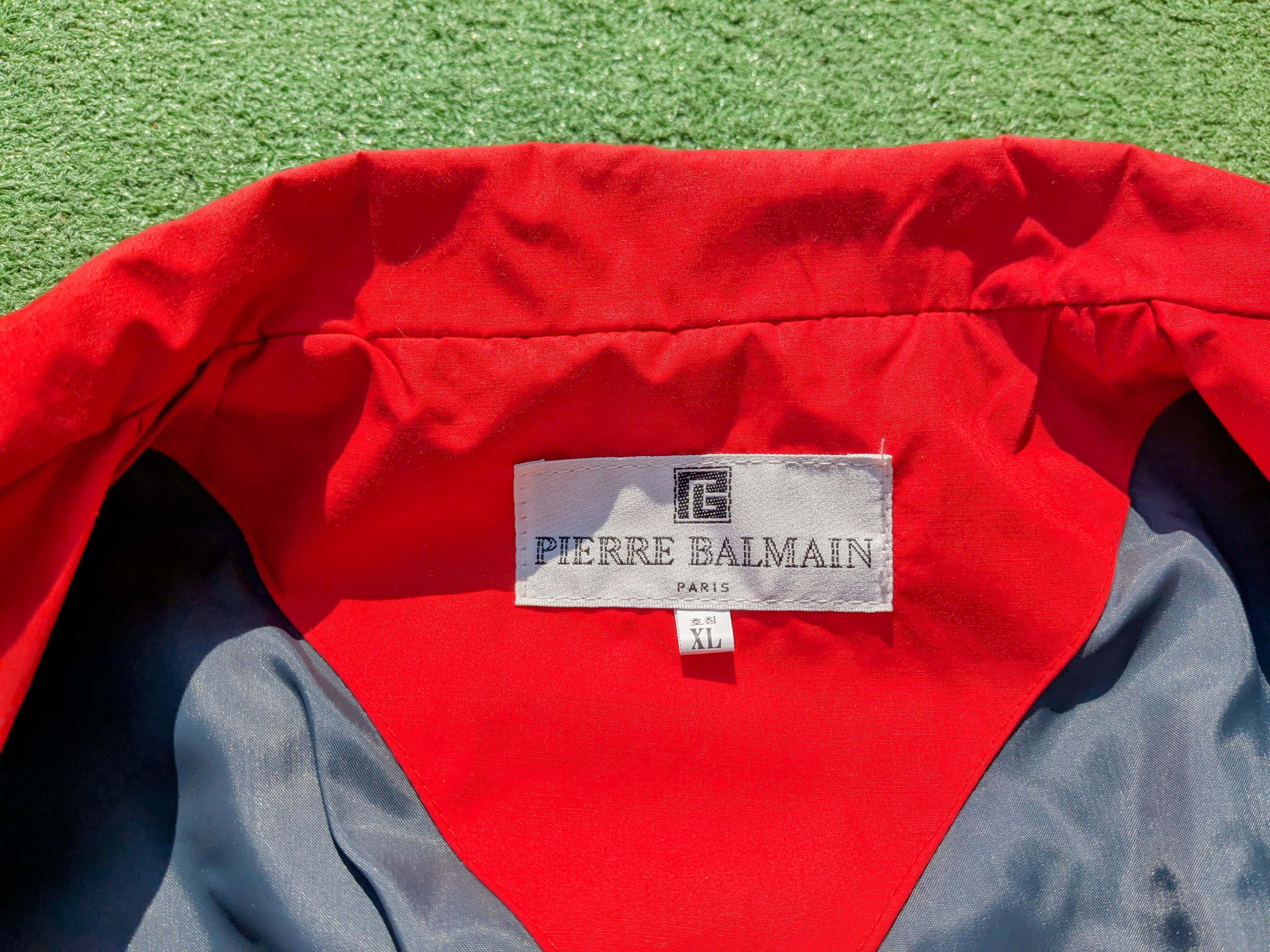Pierre Balmain VTG 1990's Pierre Balmain Zip-Up Windbreaker Coat Jacket Size US M / EU 48-50 / 2 - 7 Thumbnail