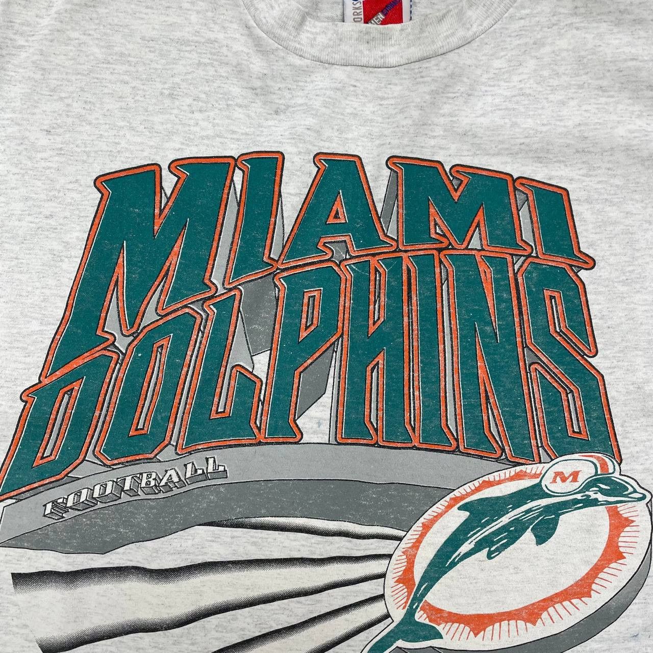 NFL × Vintage Vintage 90s Miami Dolphins NFL Single Stitch T Shirt Size XL Size US XL / EU 56 / 4 - 3 Thumbnail