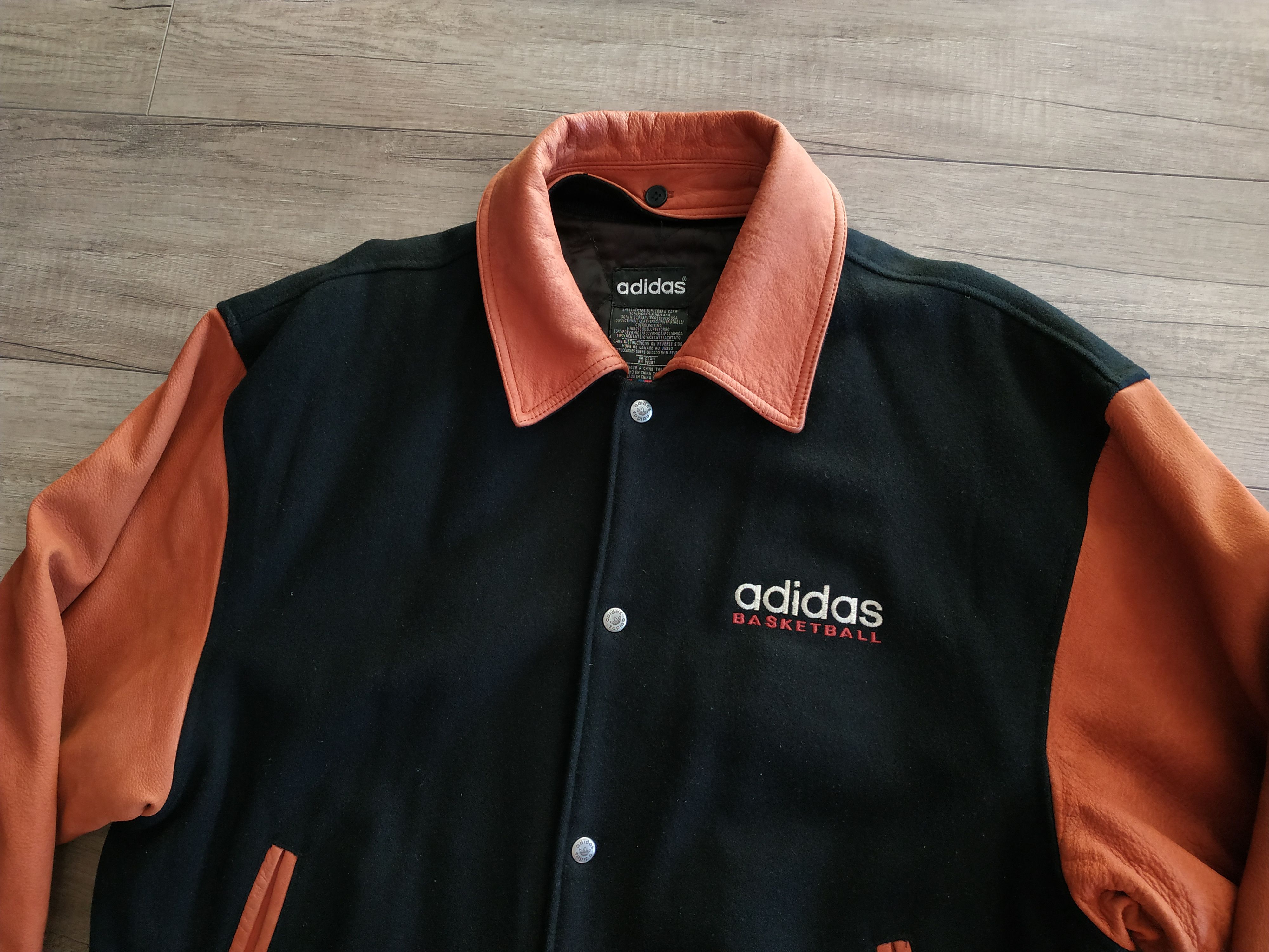 Adidas × Vintage Adidas Men's Vintage 90's Wool Bomber Jacket, s. MEDIUM Size US M / EU 48-50 / 2 - 3 Thumbnail