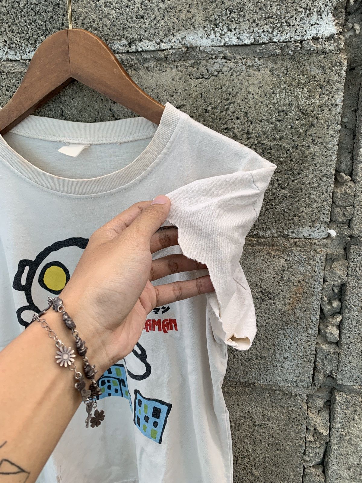 Band Tees × Vintage 2000s Thrashed Ultraman Faded Distressed Shirt Size US M / EU 48-50 / 2 - 3 Thumbnail