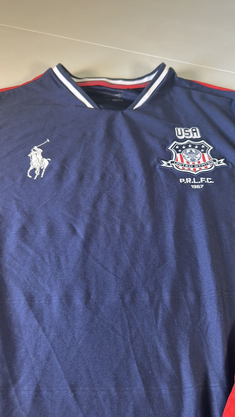 Polo Ralph Lauren Polo Ralph Lauren USA #2 Soccer Jersey Men’s Size L Size US L / EU 52-54 / 3 - 1 Thumbnail