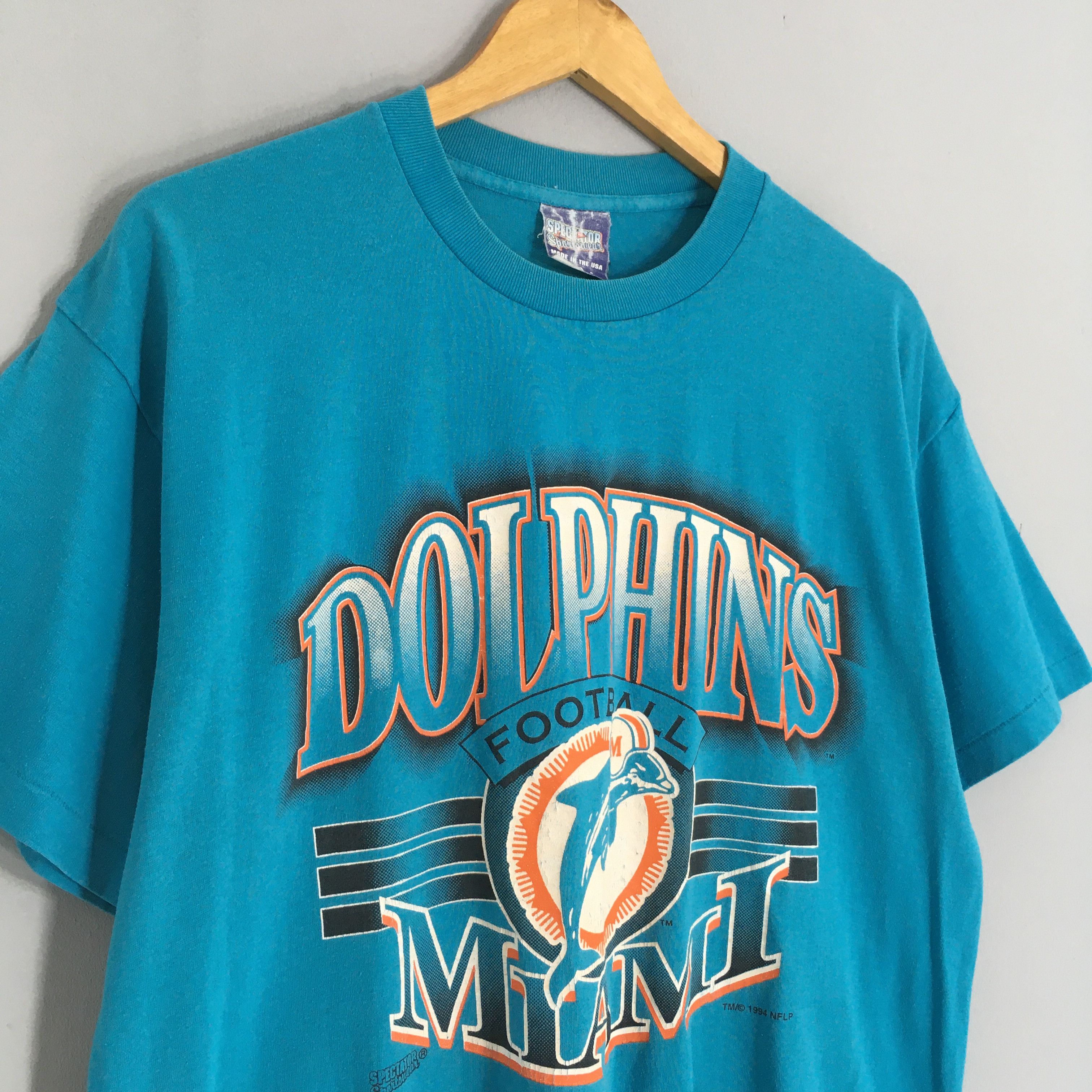 NFL Vintage 90s Miami Dolphins NFL T Shirt XLarge Size US XL / EU 56 / 4 - 3 Thumbnail