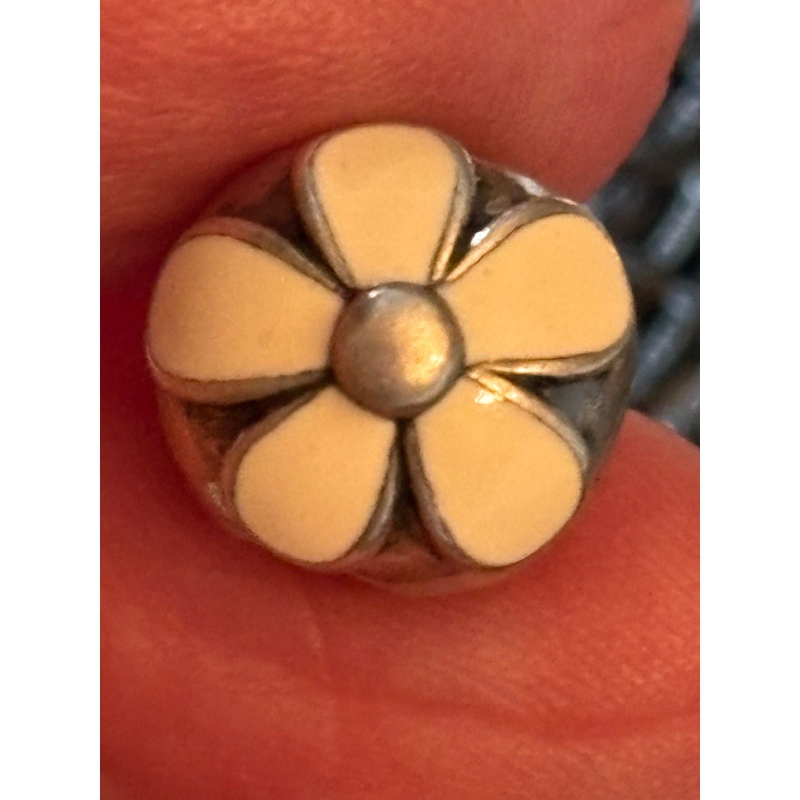 pandora Pandora White Enamel Flower Charm S925 ALE Sterling Silver Size ONE SIZE - 5 Thumbnail