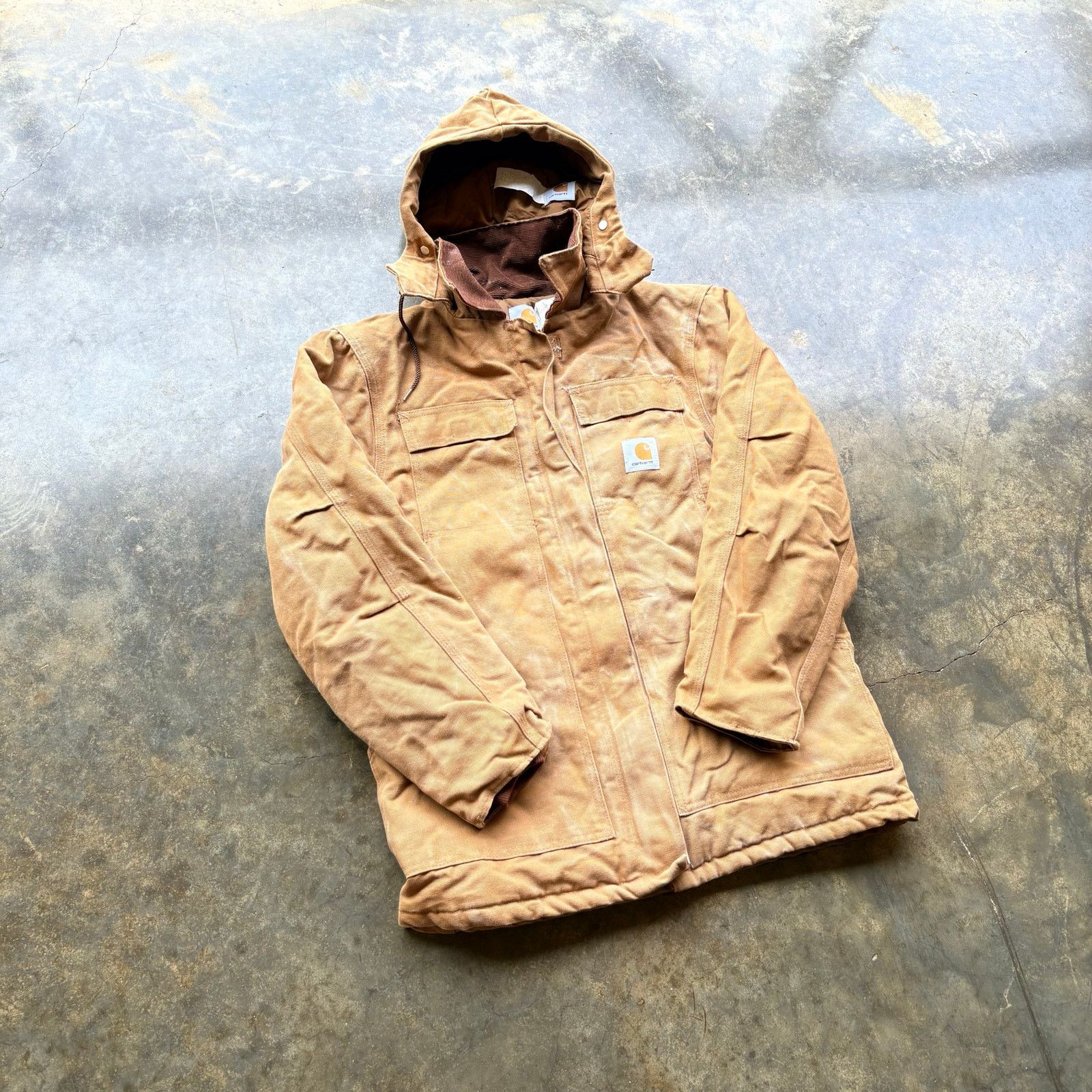Carhartt Vintage Carhartt Chore Work Jacket With Hood Size US M / EU 48-50 / 2 - 2 Thumbnail