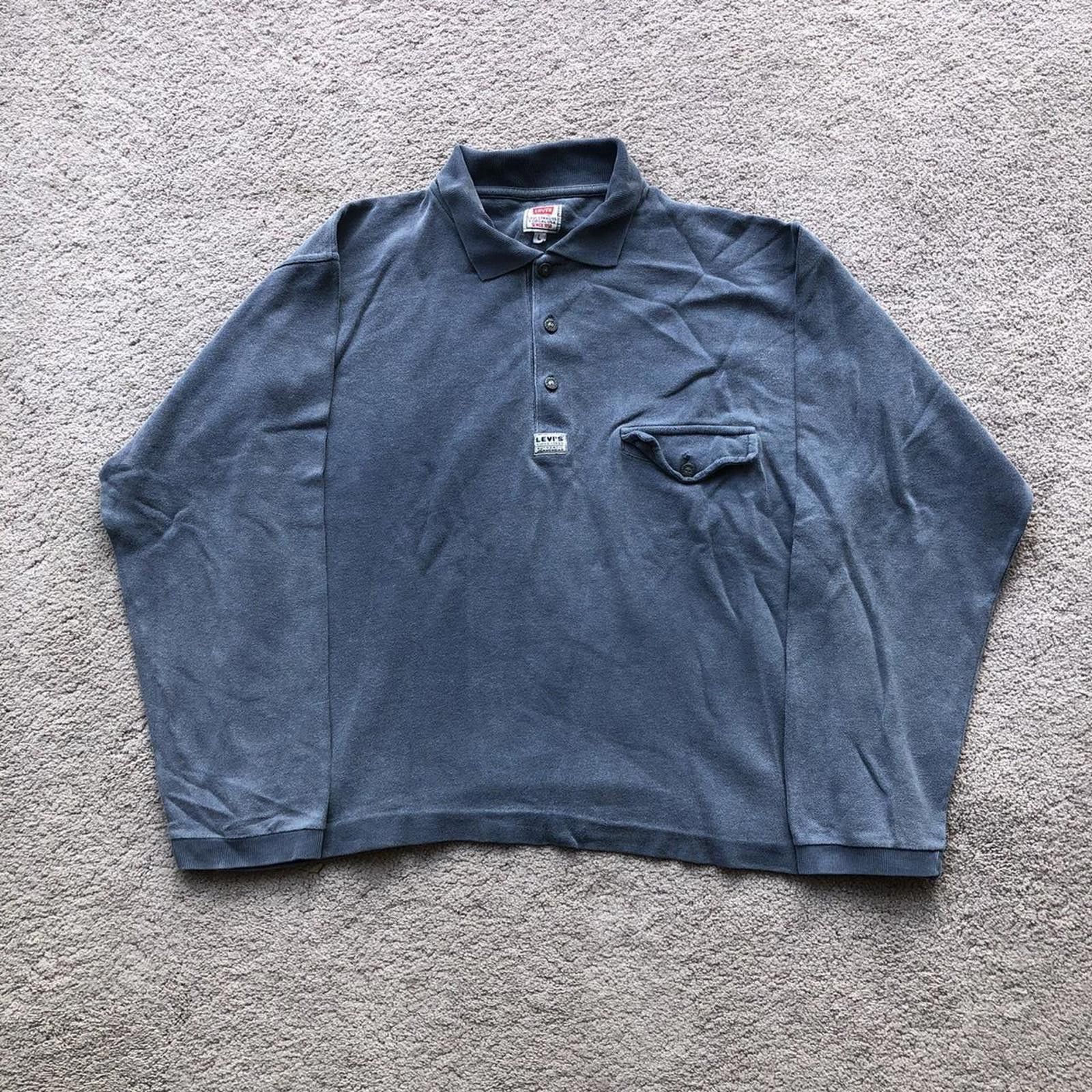 Levi's Vintage Levi’s Cropped Polo Pullover Sweatshirt Jumper Size US M / EU 48-50 / 2 - 1 Thumbnail