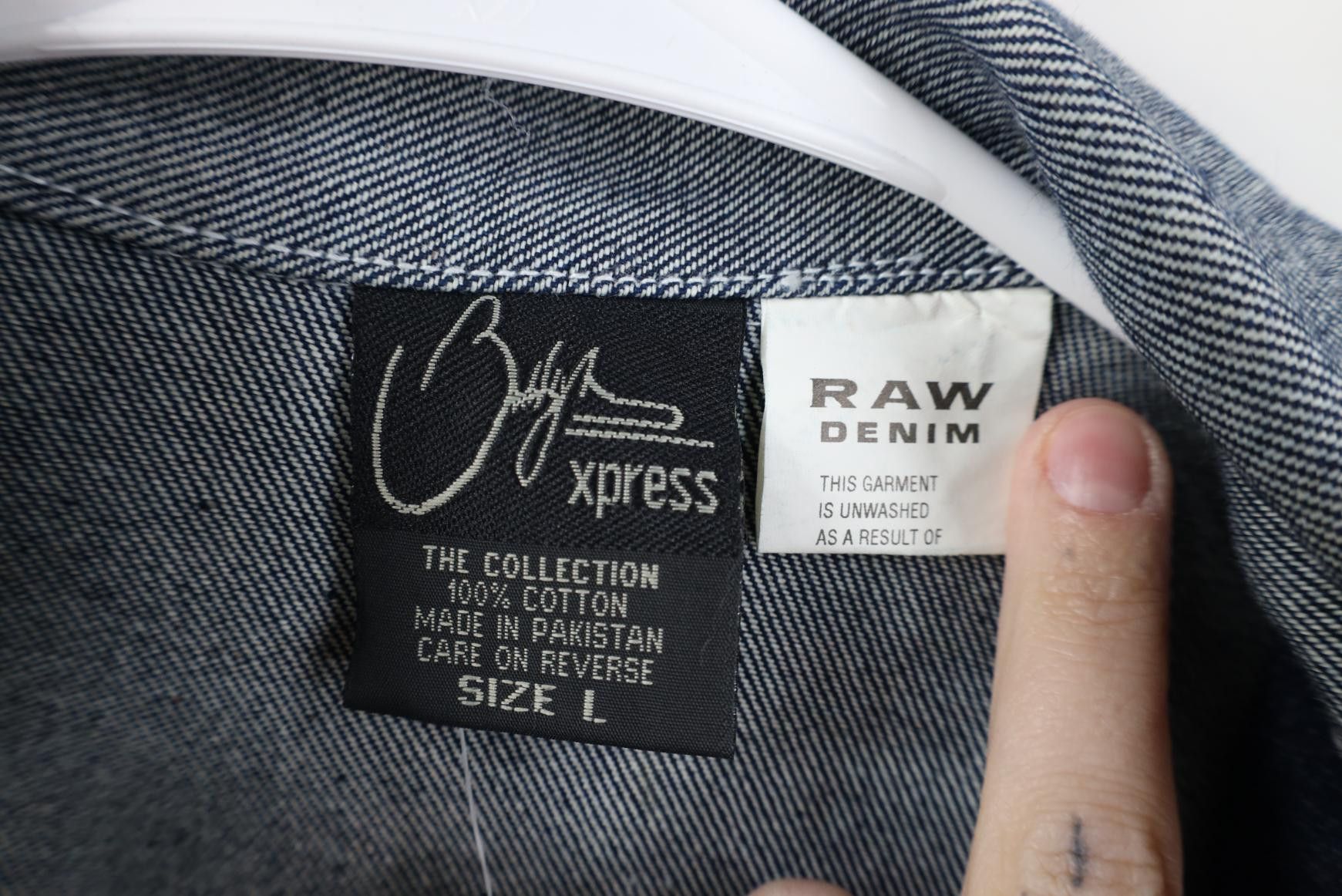 Vintage Deadstock Vintage 90s Y2K Streetwear Denim Trucker Jacket Size US L / EU 52-54 / 3 - 8 Thumbnail