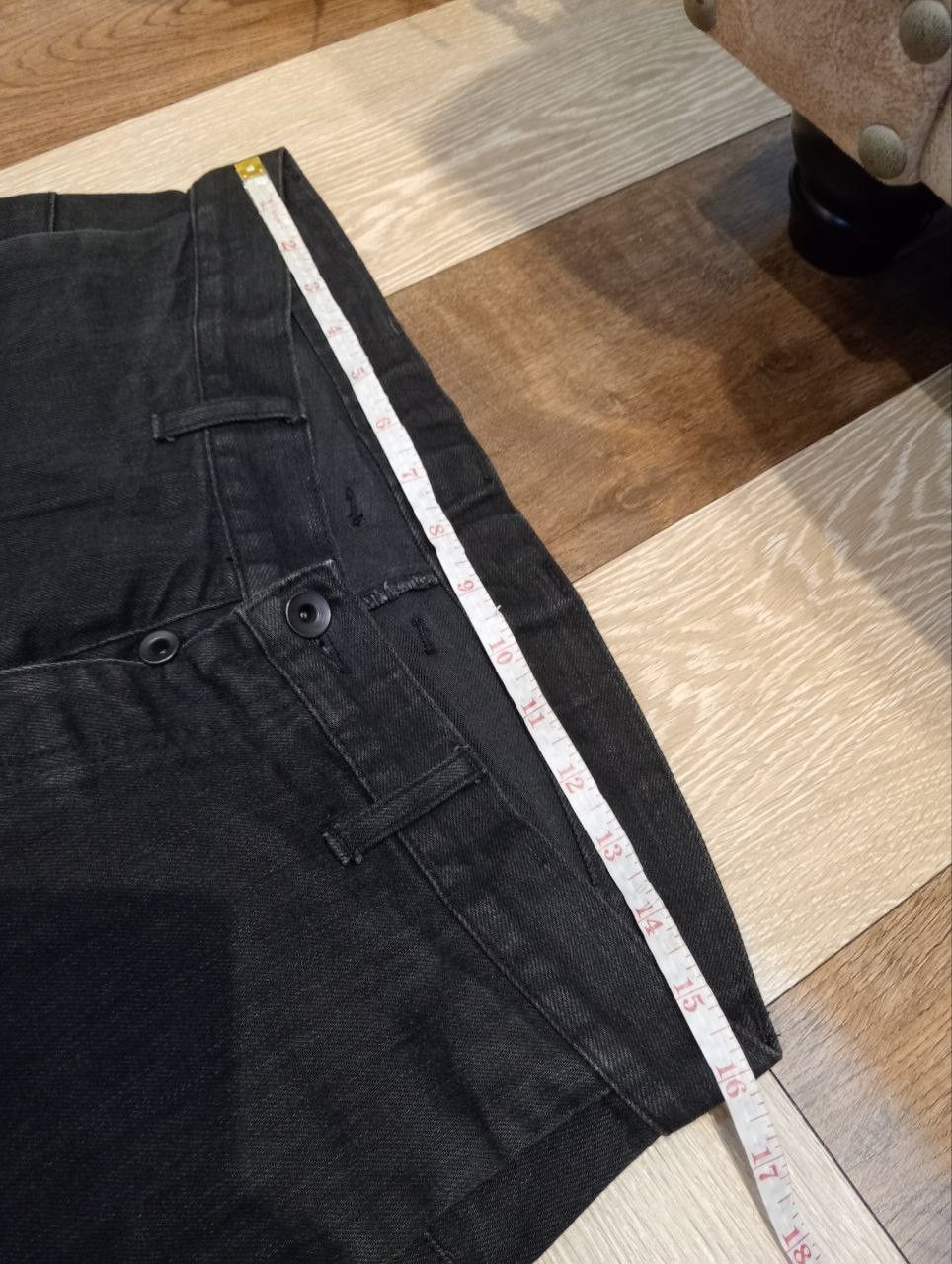 Shellac JAPANESE SHELLAC BLACK CURVE DENIM PANTS Size US 32 / EU 48 - 10 Thumbnail