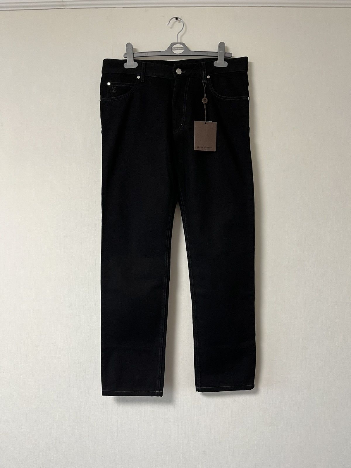Louis Vuitton NWT Louis Vuitton Black Denim Jeans Size US 32 / EU 48 - 2 Thumbnail