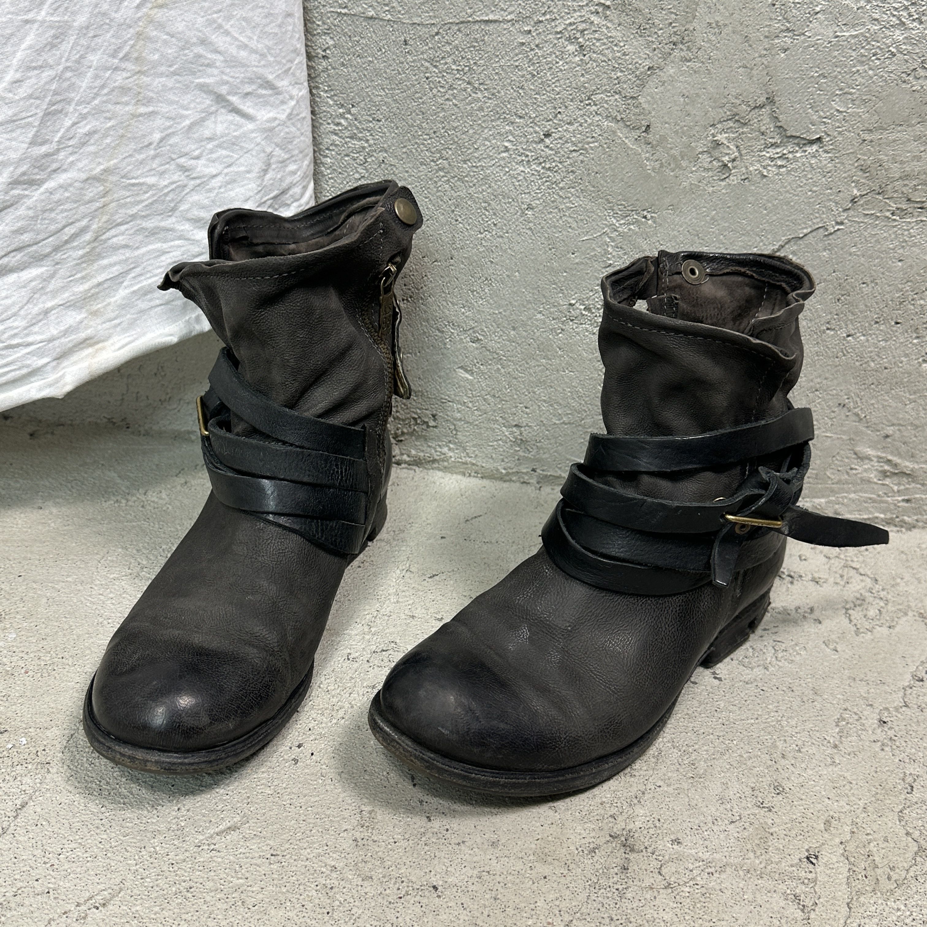 A.S.98 Vintage Leather Airstep Pirate Strapped A.S.98 Boots Y2K Size US 9 / IT 39 - 6 Thumbnail