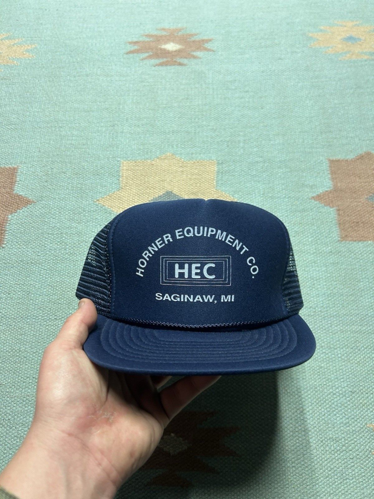 Vintage Vintage trucker hat Horner Equipment Co Saginaw Michigan HEC Size ONE SIZE - 2 Thumbnail