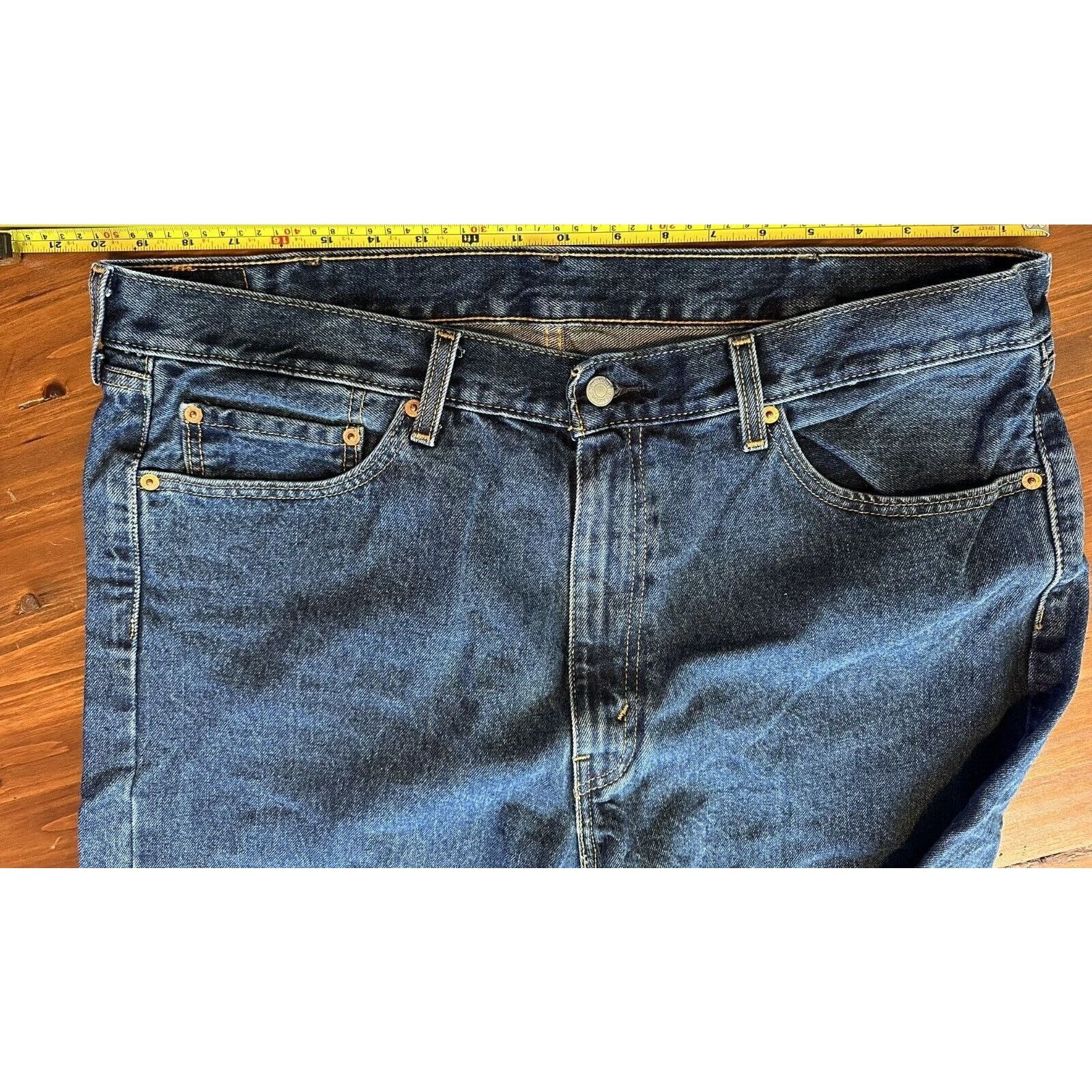 Levi's Levis 505 Classic Straight Leg Fit 40x30 Dark Blue Wash Size US 40 / EU 56 - 14 Thumbnail