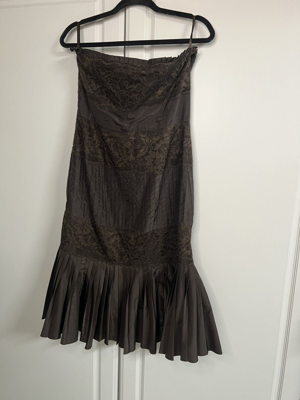 Banana Republic × Vintage Y2K Banana Republic Silk Blend Western Formal Dress Size M / US 6-8 / IT 42-44 - 11 Thumbnail