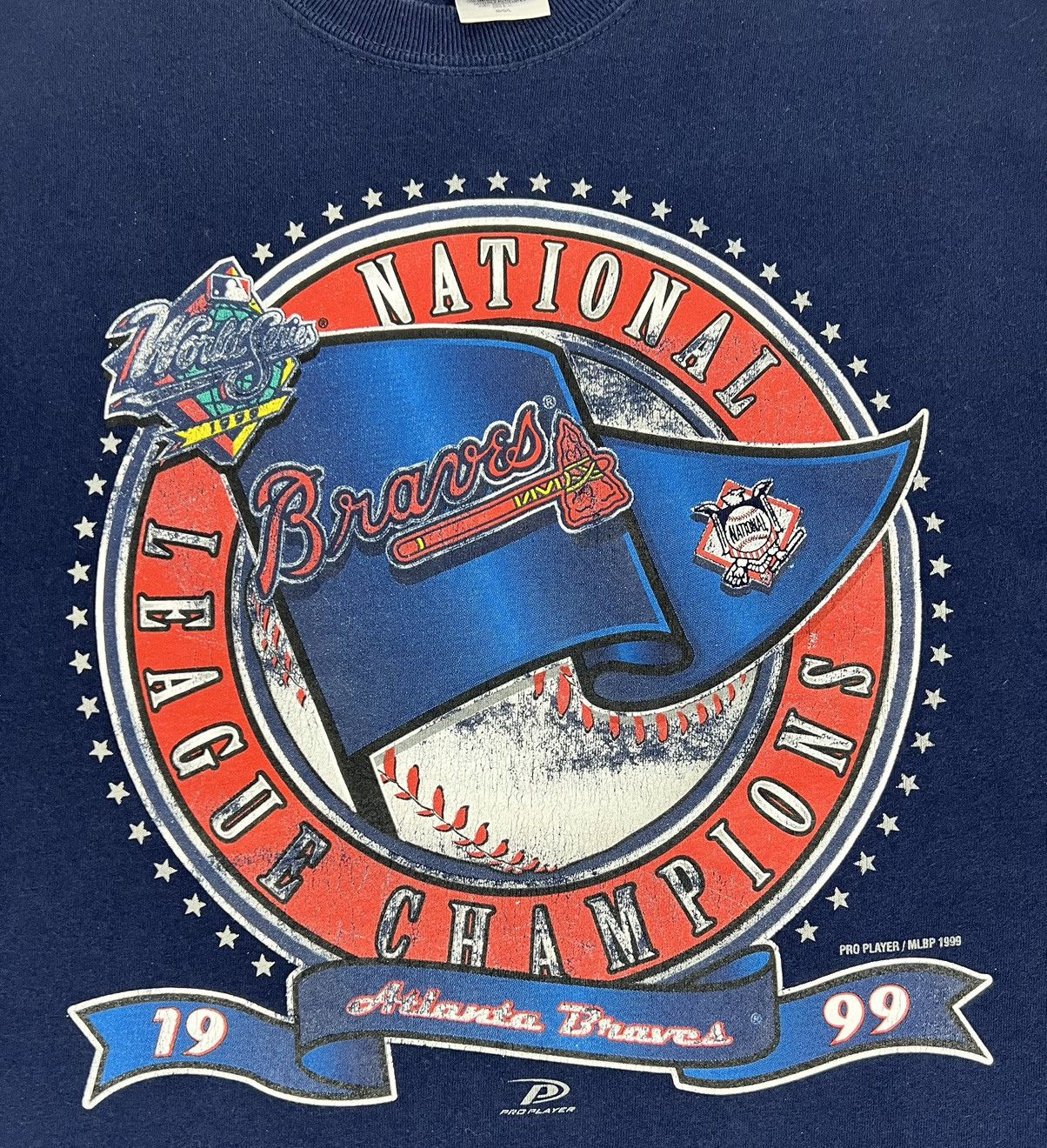MLB × Vintage 90s Vintage MLB Braves Pro Player tee Size US L / EU 52-54 / 3 - 3 Thumbnail