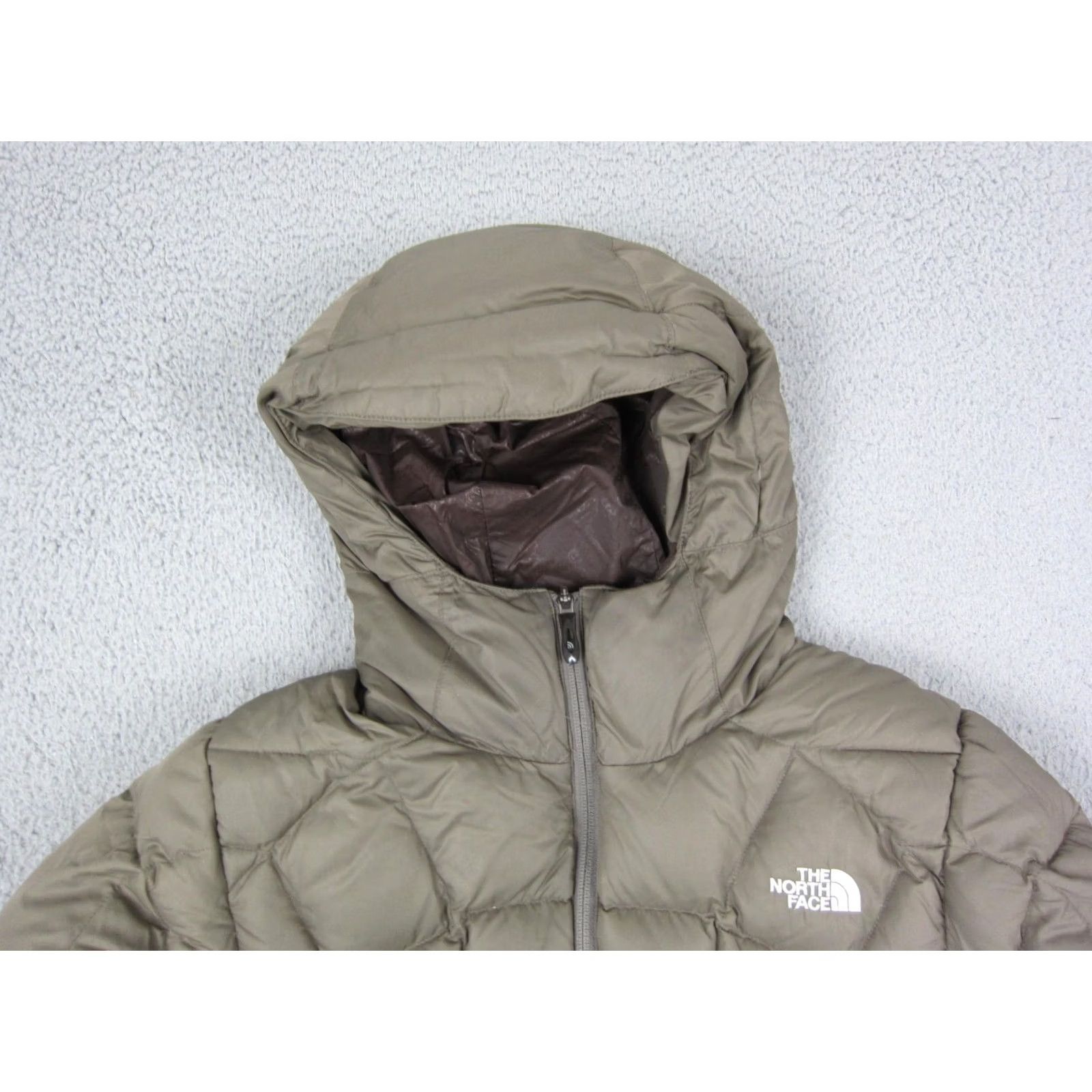 The North Face The North Face Jacket Womens M Green 600 Goose Down Puffer Hooded Outdoor Full Zip Pockets Solid Windproof Fall Winter Spring Regular Down Womens Size M / US 6-8 / IT 42-44 - 2 Thumbnail