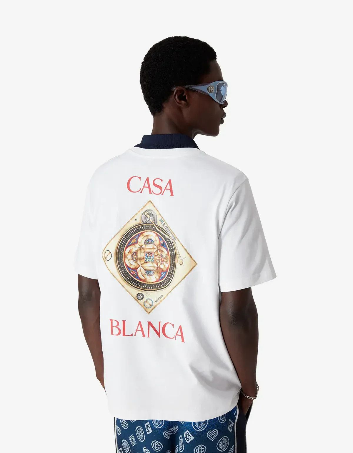 Casablanca Casablanca White Plafond Orne DeMusique Short Sleeve T‑Shirt Size US L / EU 52-54 / 3 - 3 Thumbnail