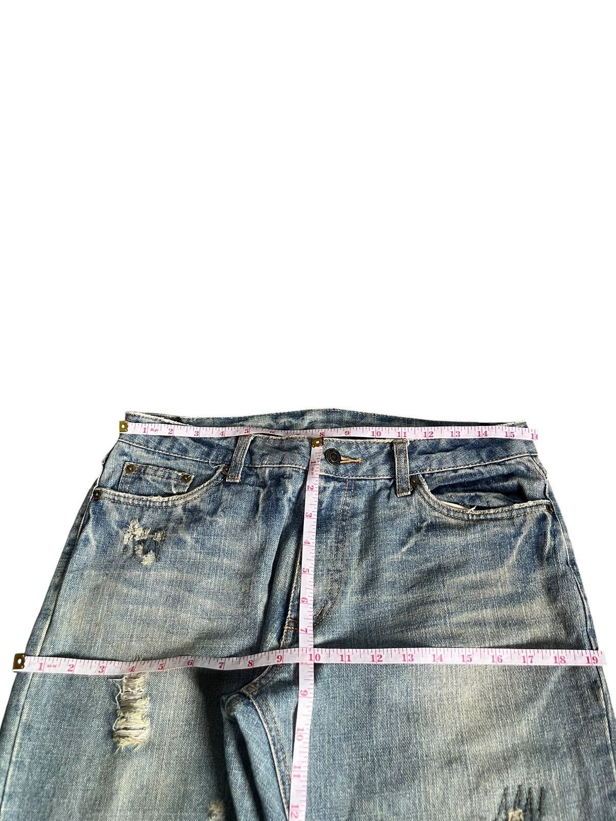Kapital Vintage Japanese Brand Mud Wash Boro Sashiko Jeans Size 31" - 6 Thumbnail