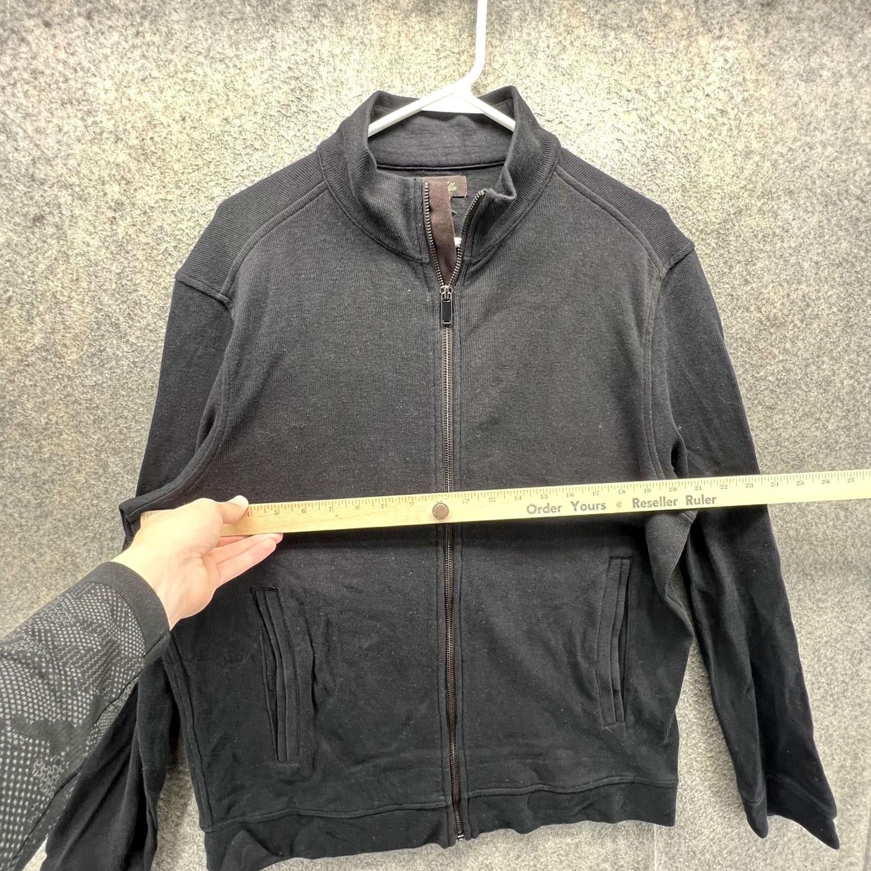 Tasso Elba Tasso Elba Jacket Mens Large Black Cotton Full Zip Bomber Pockets Unlined Casual Size US L / EU 52-54 / 3 - 3 Thumbnail