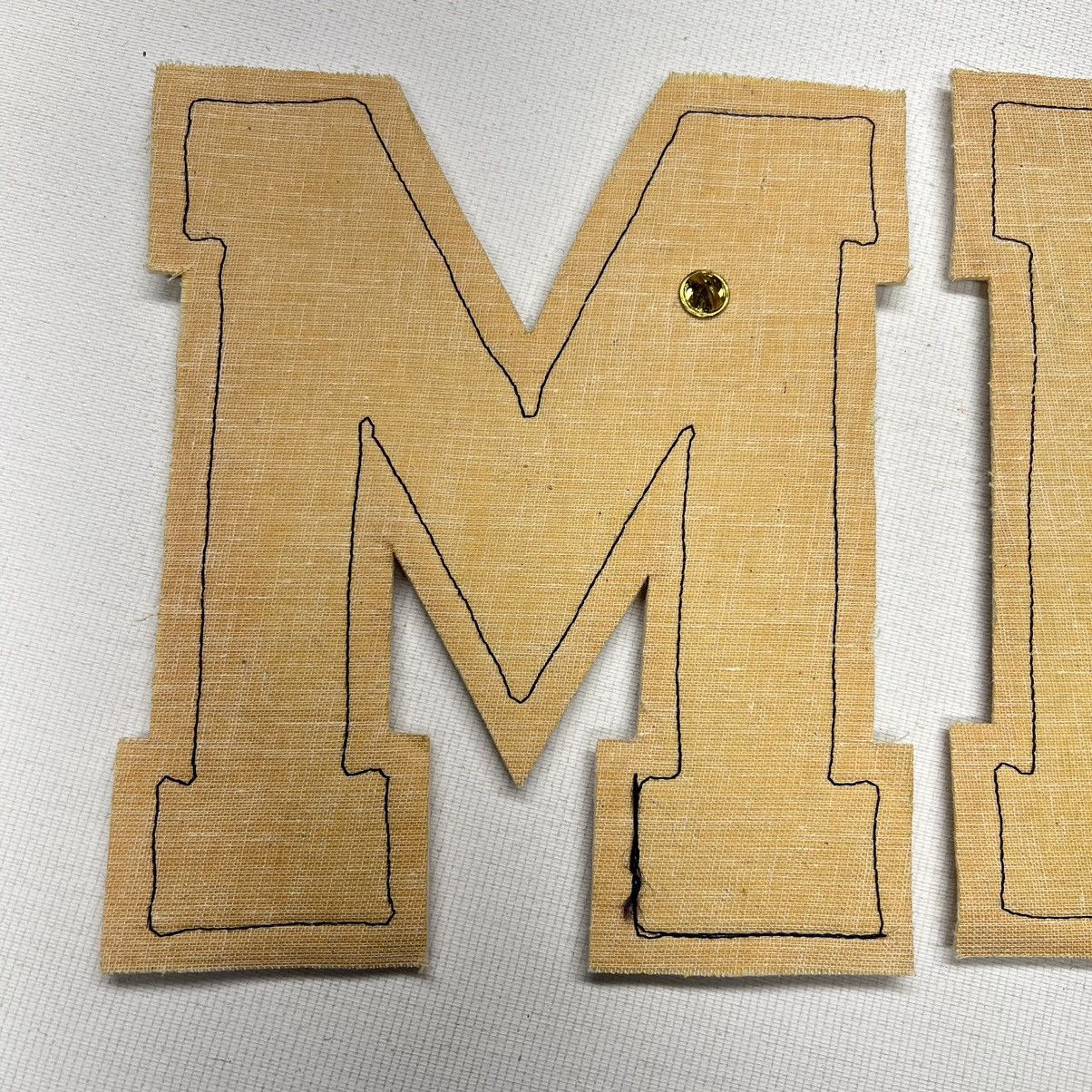 Vintage Letterman Varsity Patch Letter M Blue Chenille Felt Sports Size ONE SIZE - 7 Thumbnail