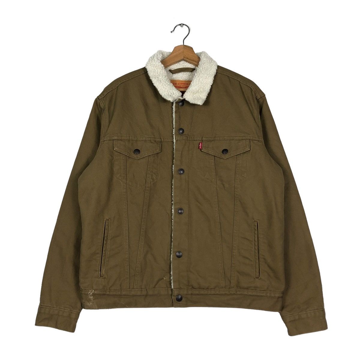 Levi's 🔥VINTAGE BIKER JACKET SHERPA LINING LEVI’S MULTI POCKETS Size US M / EU 48-50 / 2 - 1 Thumbnail