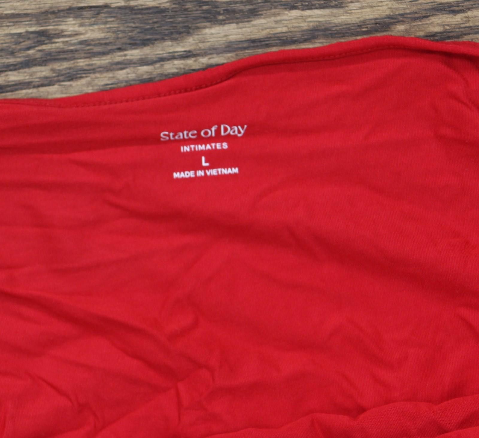 Other New State Of Day Womens Pajama Top 100198303ms Tango Red L Size L / US 10 / IT 46 - 4 Thumbnail