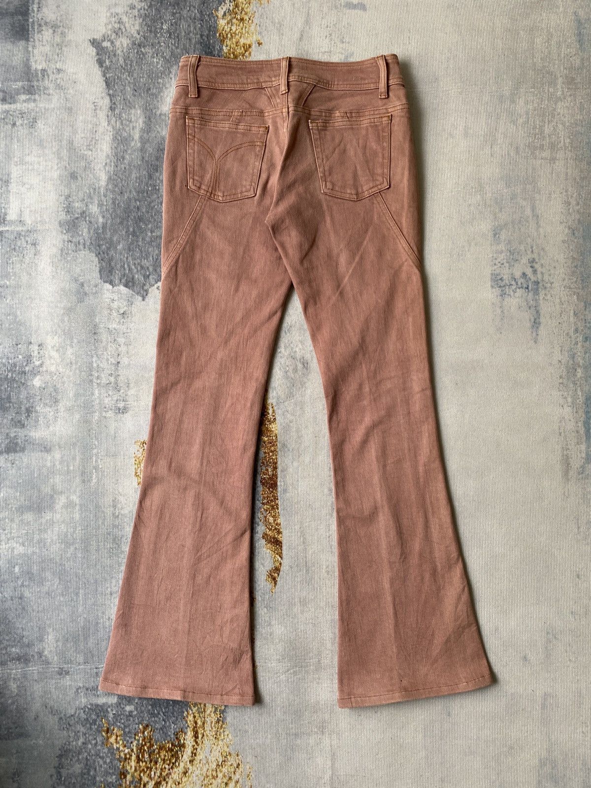 If Six Was Nine × Japanese Brand × Tornado Mart Japanese Brand RU Jeans Flare Spiral Cut Design Denim Size US 27 - 6 Thumbnail
