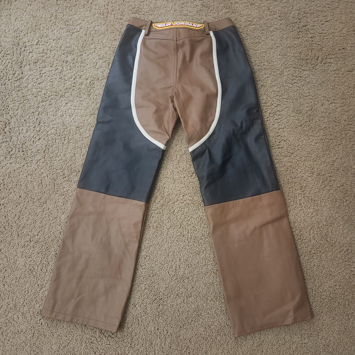Jordan Brand × Travis Scott Travis Scott Leather biker pant x Jordan Size 29" - 2 Thumbnail
