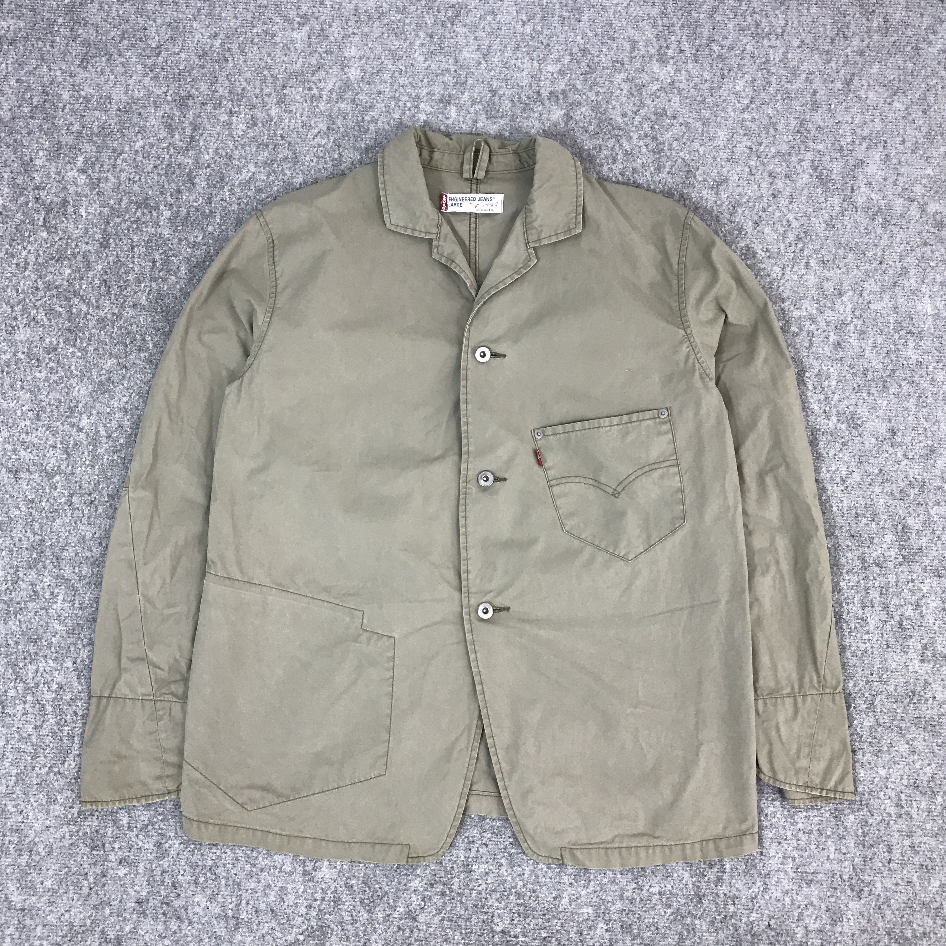 Levi's Vintage Clothing LEVIS ENGINEERED JEANS BUTTON SINGLE POCKET JACKET Size US L / EU 52-54 / 3 - 1 Thumbnail